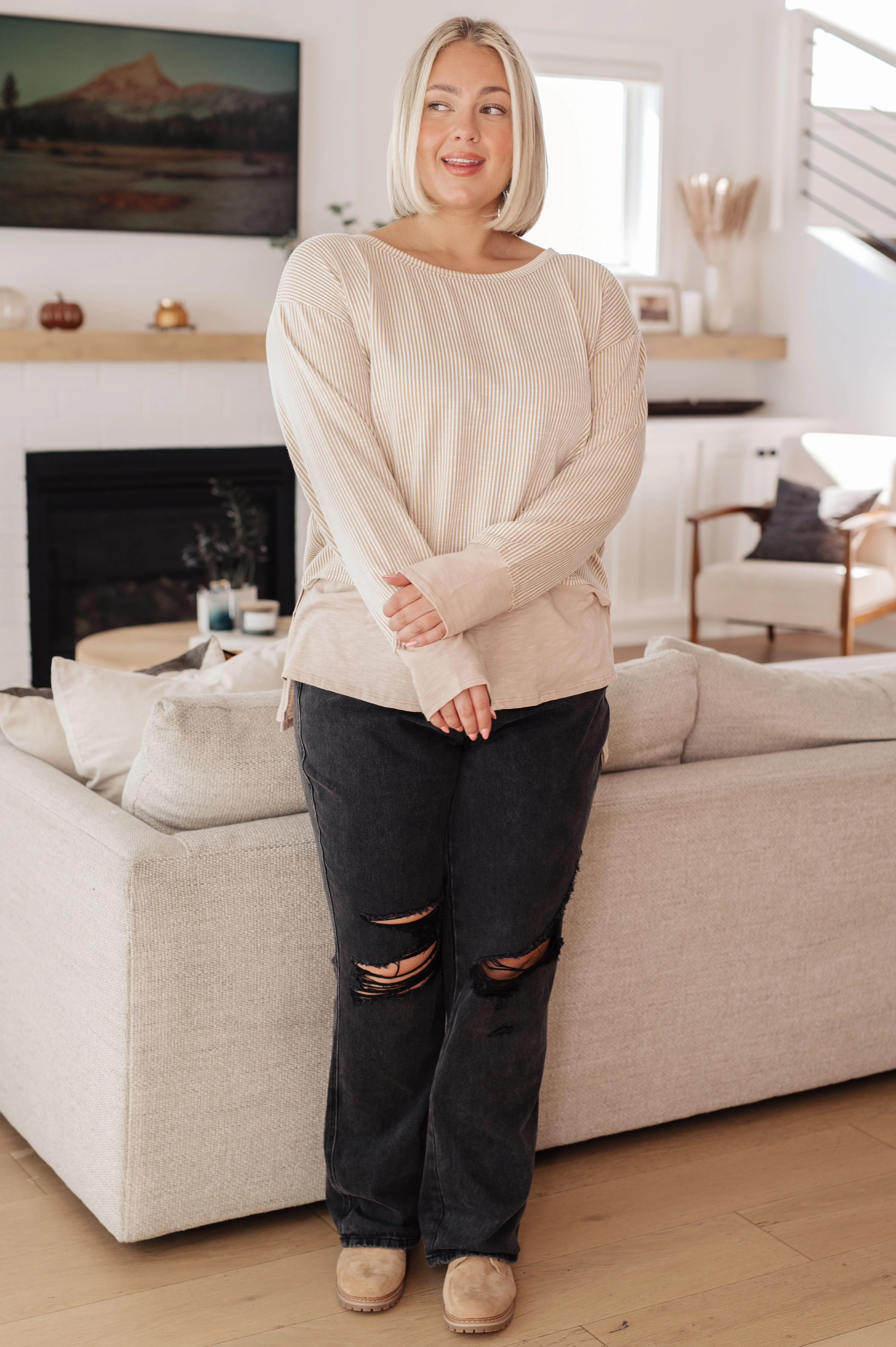 Just Another Idea Long Sleeve Top - Makeswep