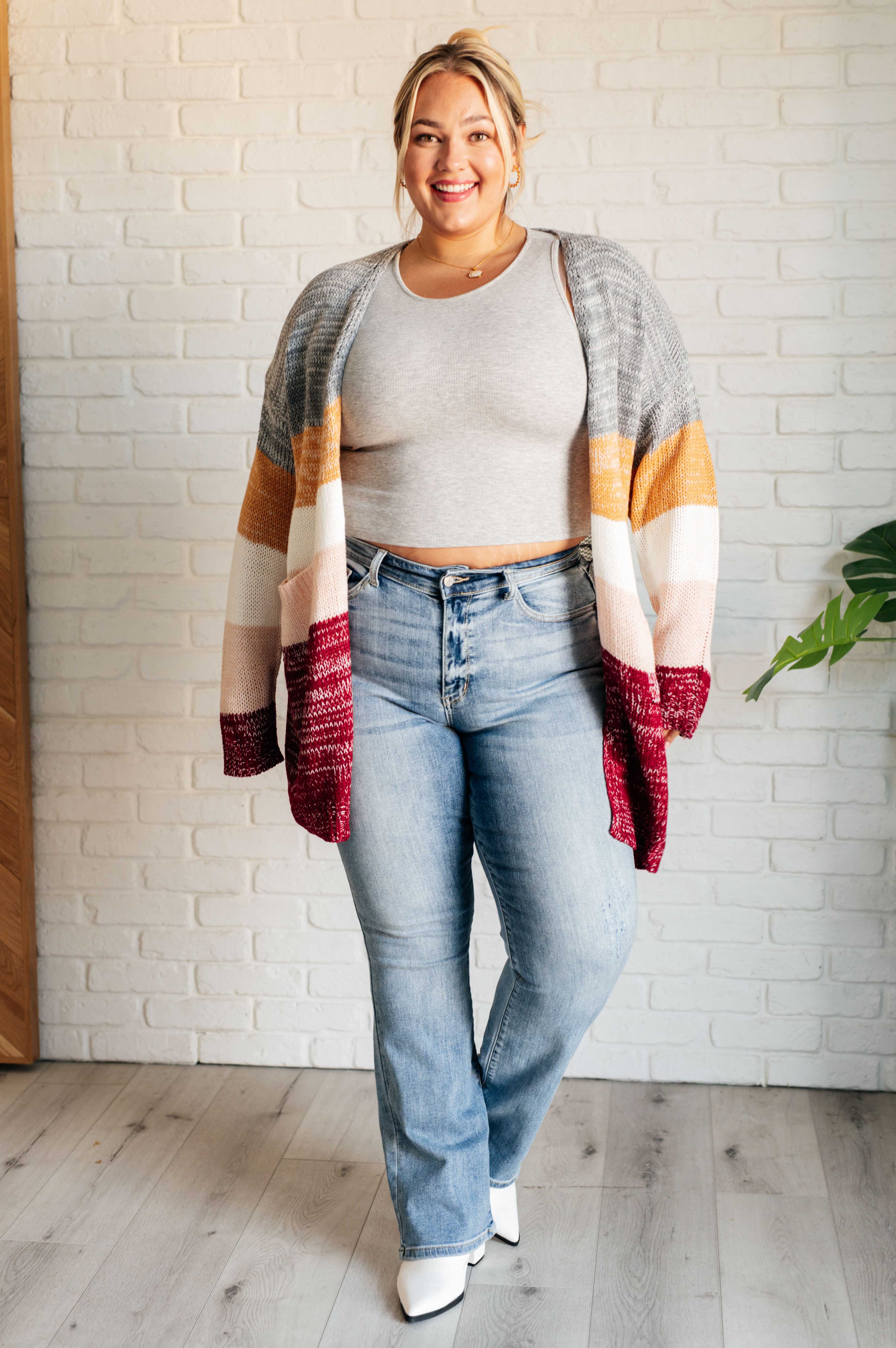 Bring the Warmth Color Block Cardigan - Makeswep