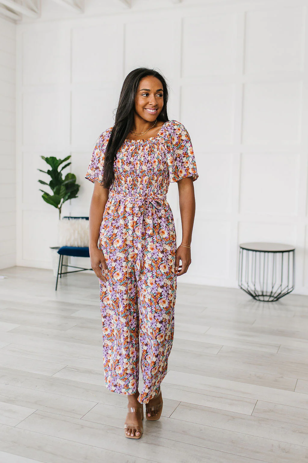 Better Than Fine Floral Jumpsuit - Makeswep