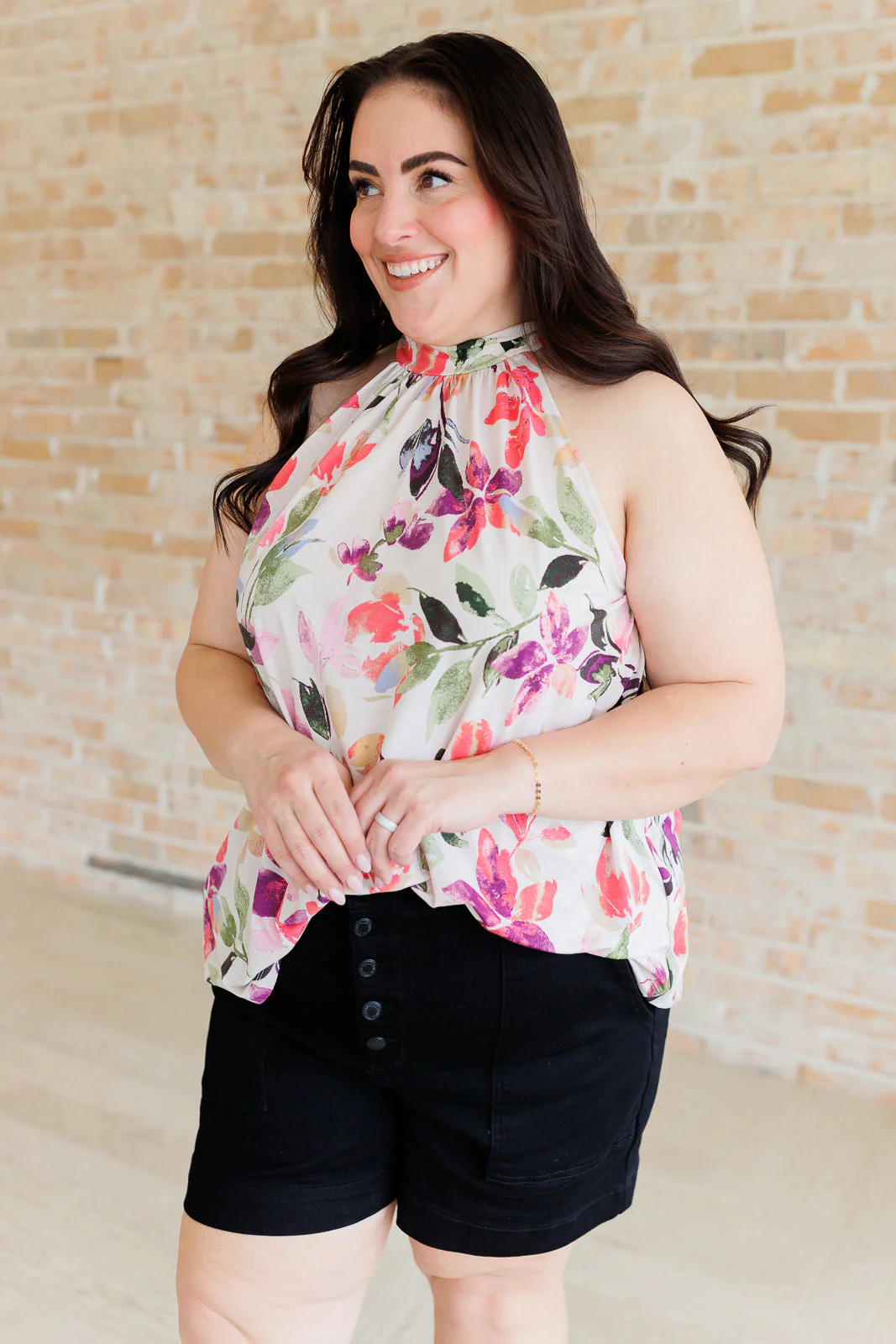 Feeling Lovely Floral Halter Blouse - Makeswep