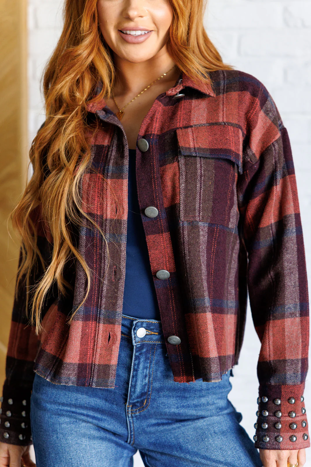 Already There Plaid Shacket - Makeswep
