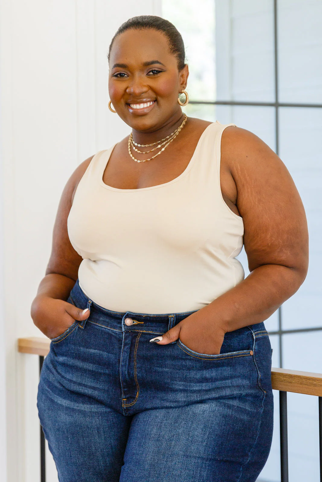 Keep Me Around Bodysuit in Beige - Makeswep