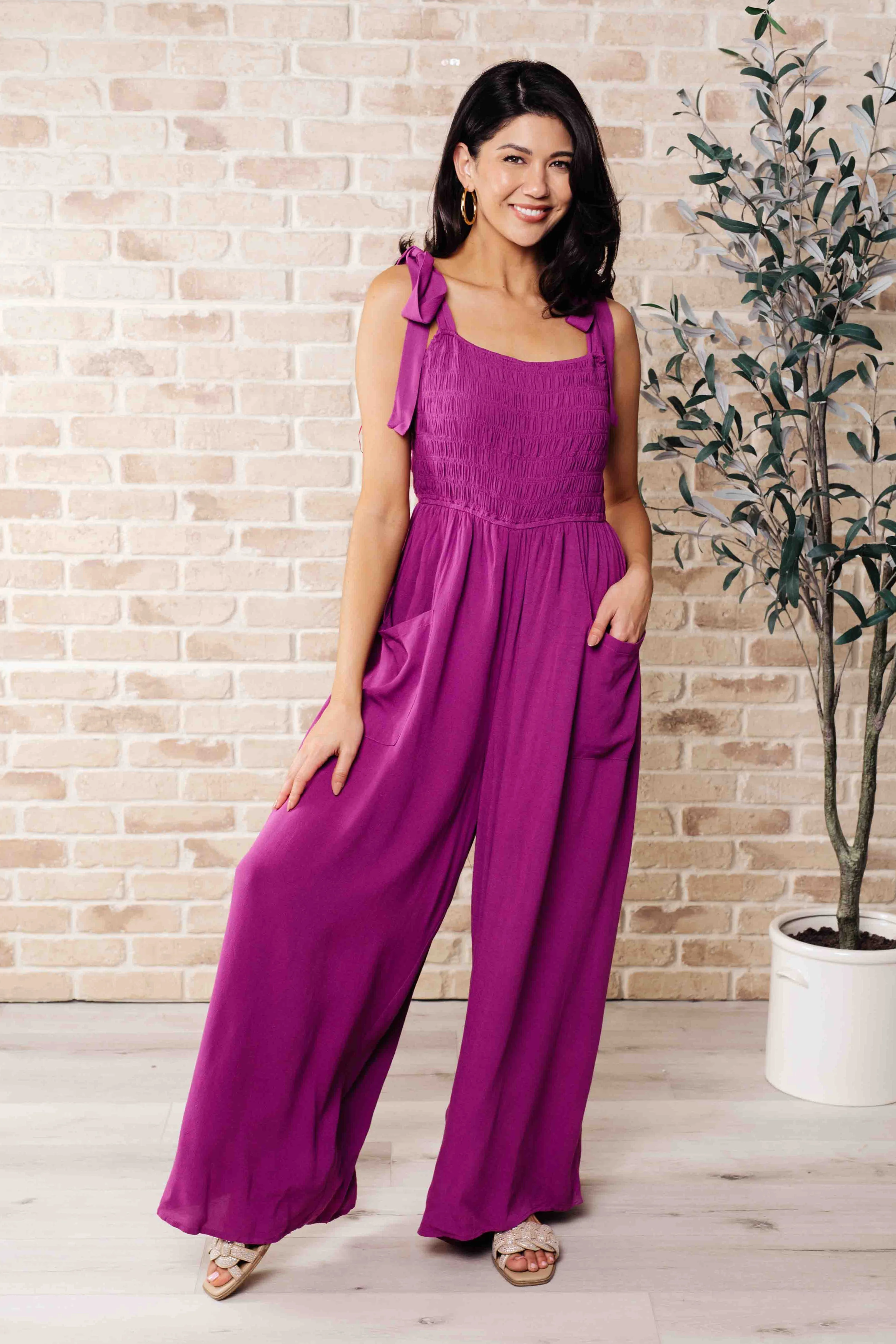 Social Graces Wide Leg Jumpsuit - Makeswep