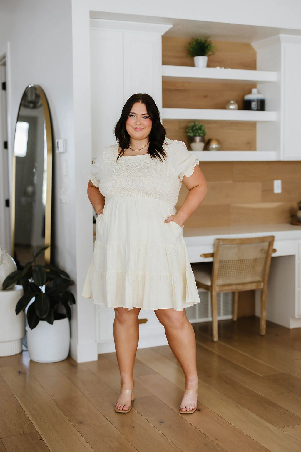 Cute Situation Square Neck Dress - Makeswep