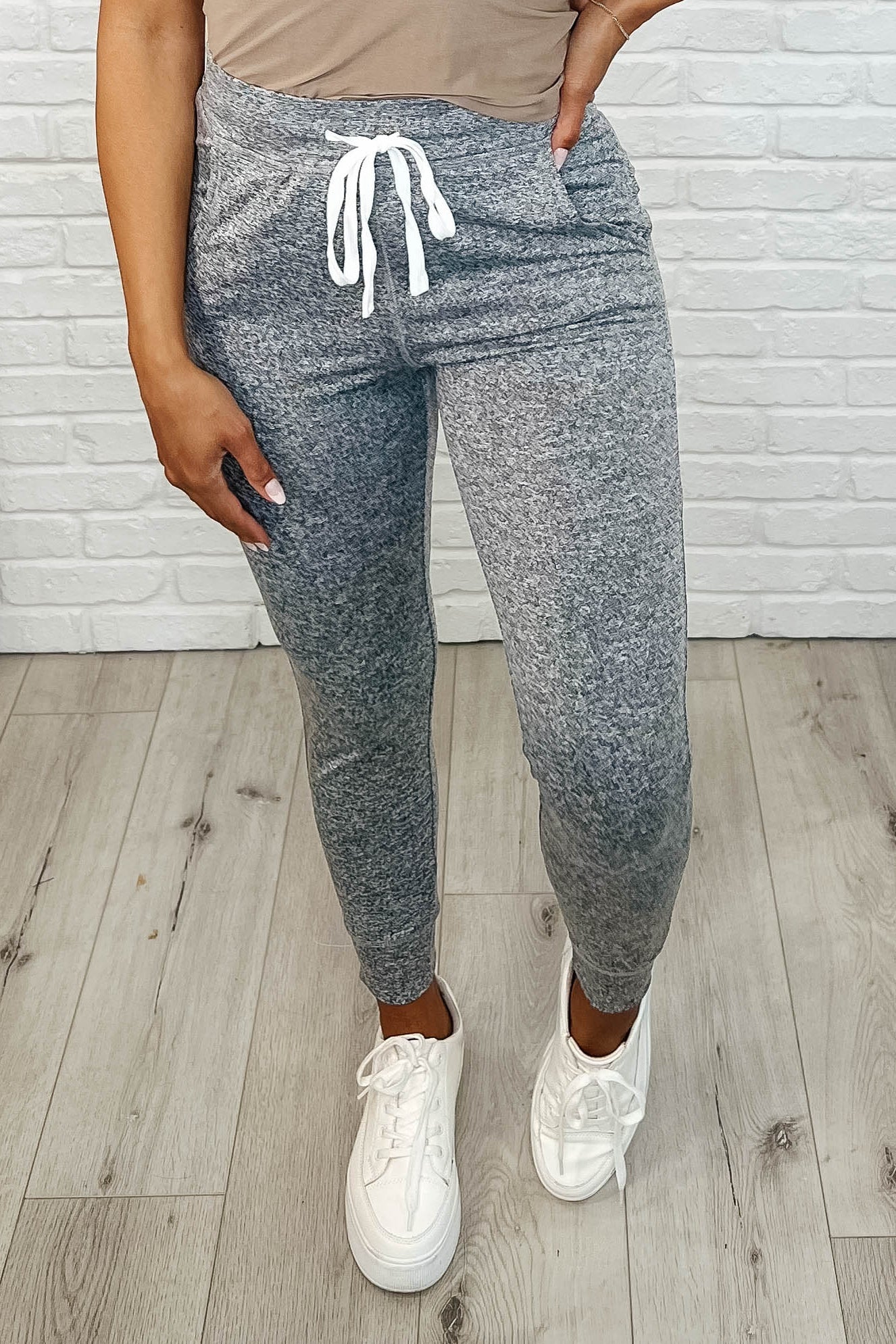 Giving the Run Around Joggers in Gray - Makeswep