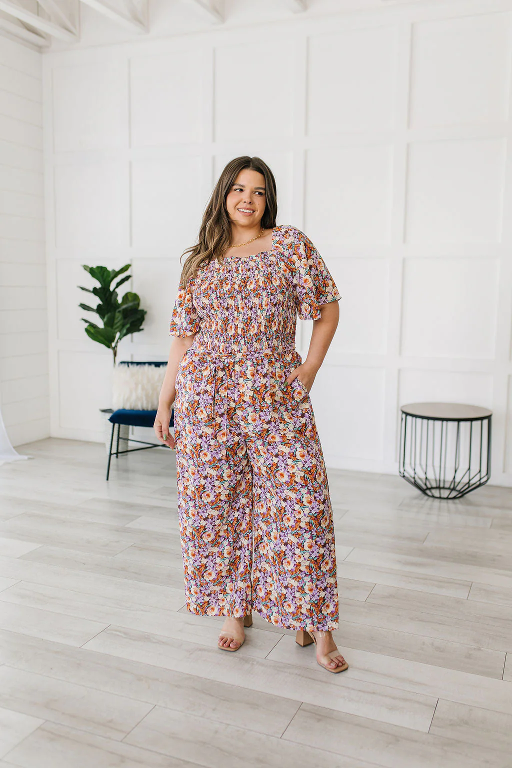 Better Than Fine Floral Jumpsuit - Makeswep