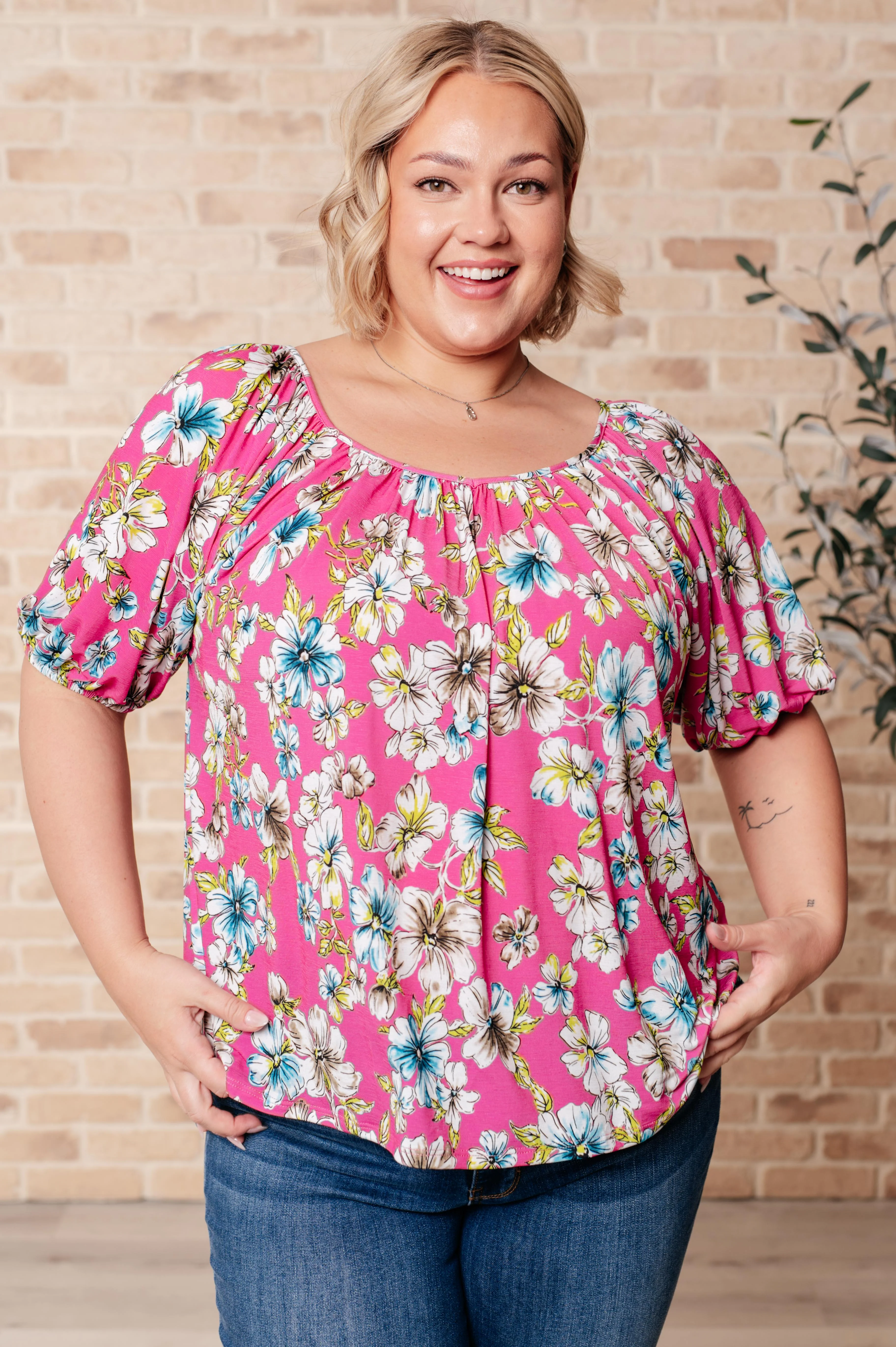 Bloom So Bright Floral Top - Makeswep
