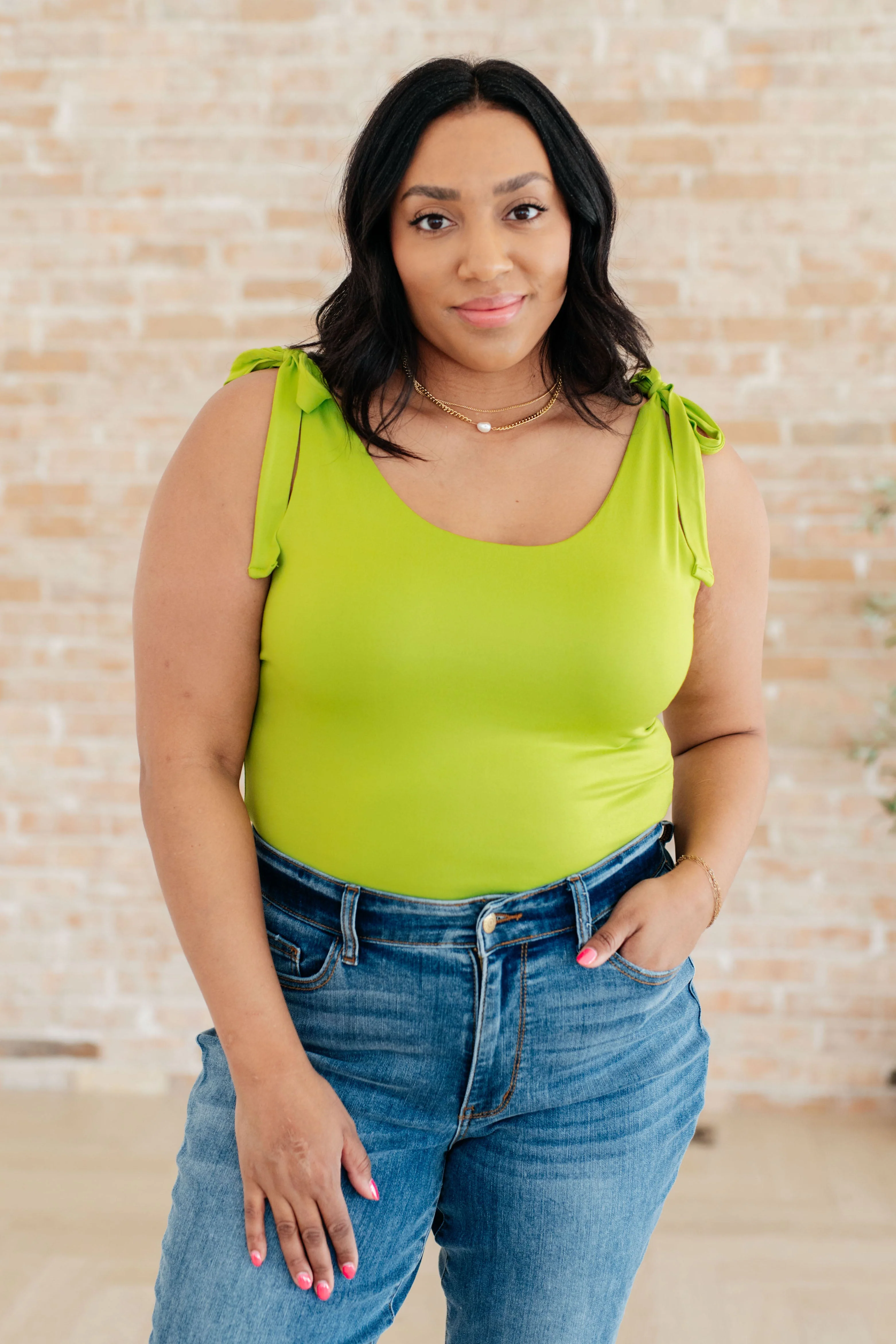 Just a Spritz Bodysuit in Lime - Makeswep