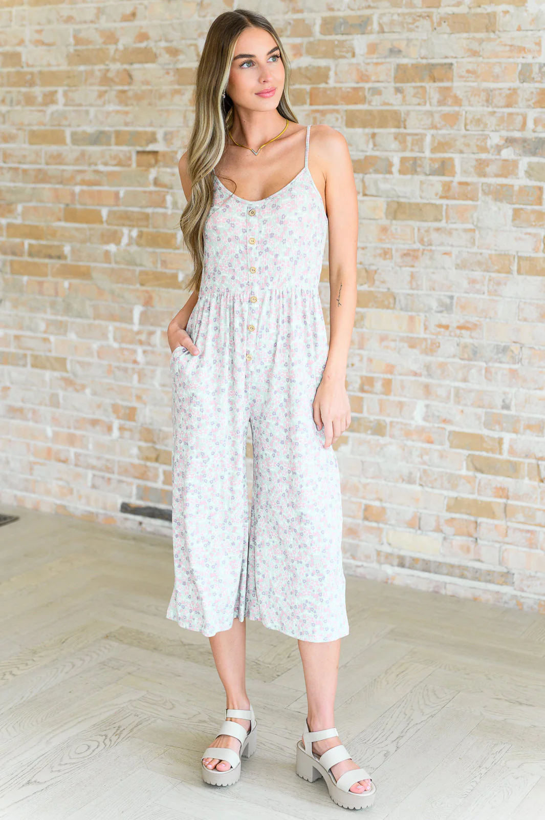 Lucky In Love Floral Jumpsuit - Makeswep