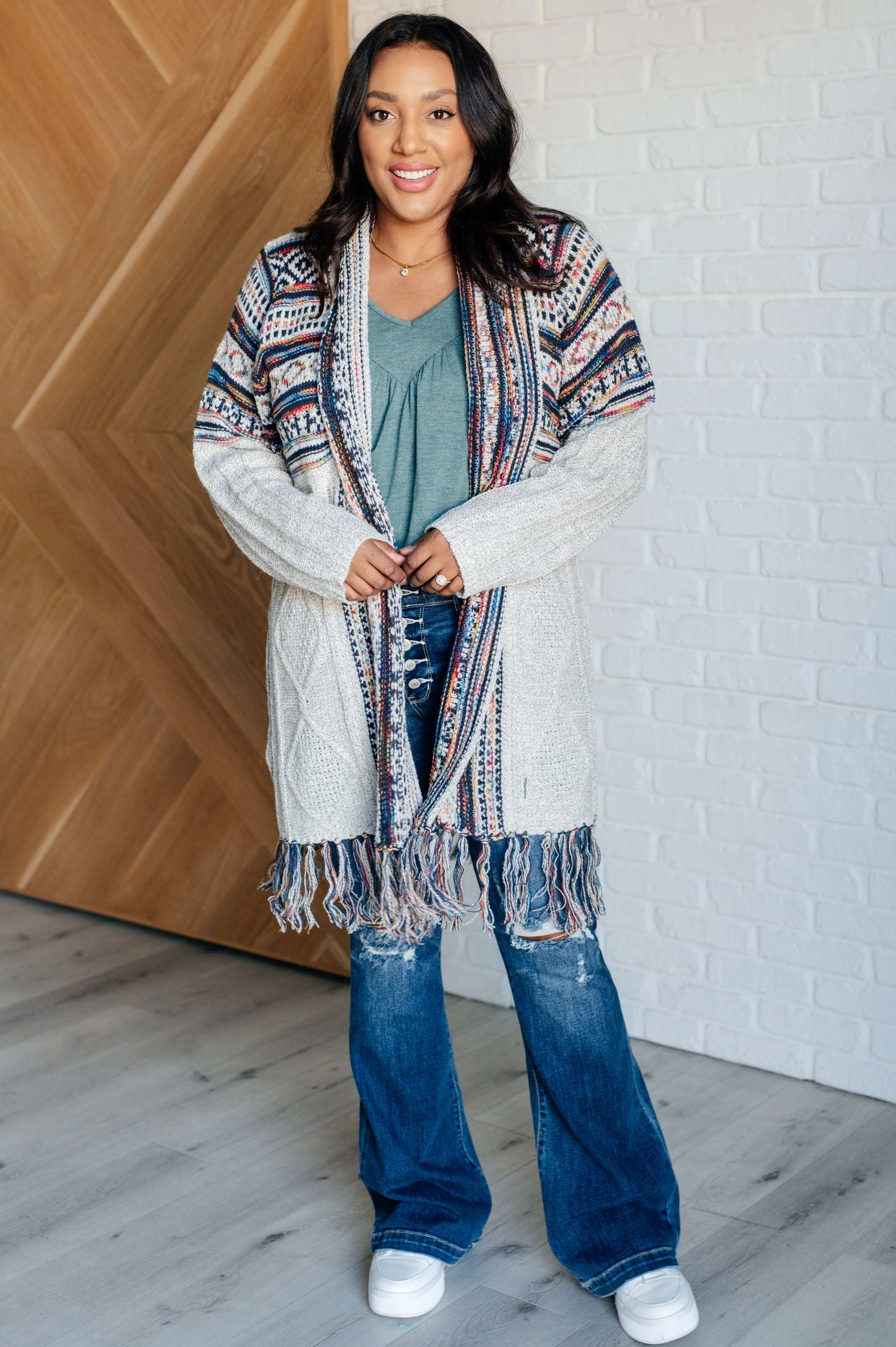 Oh So Lucky Fringe Cardigan - Makeswep