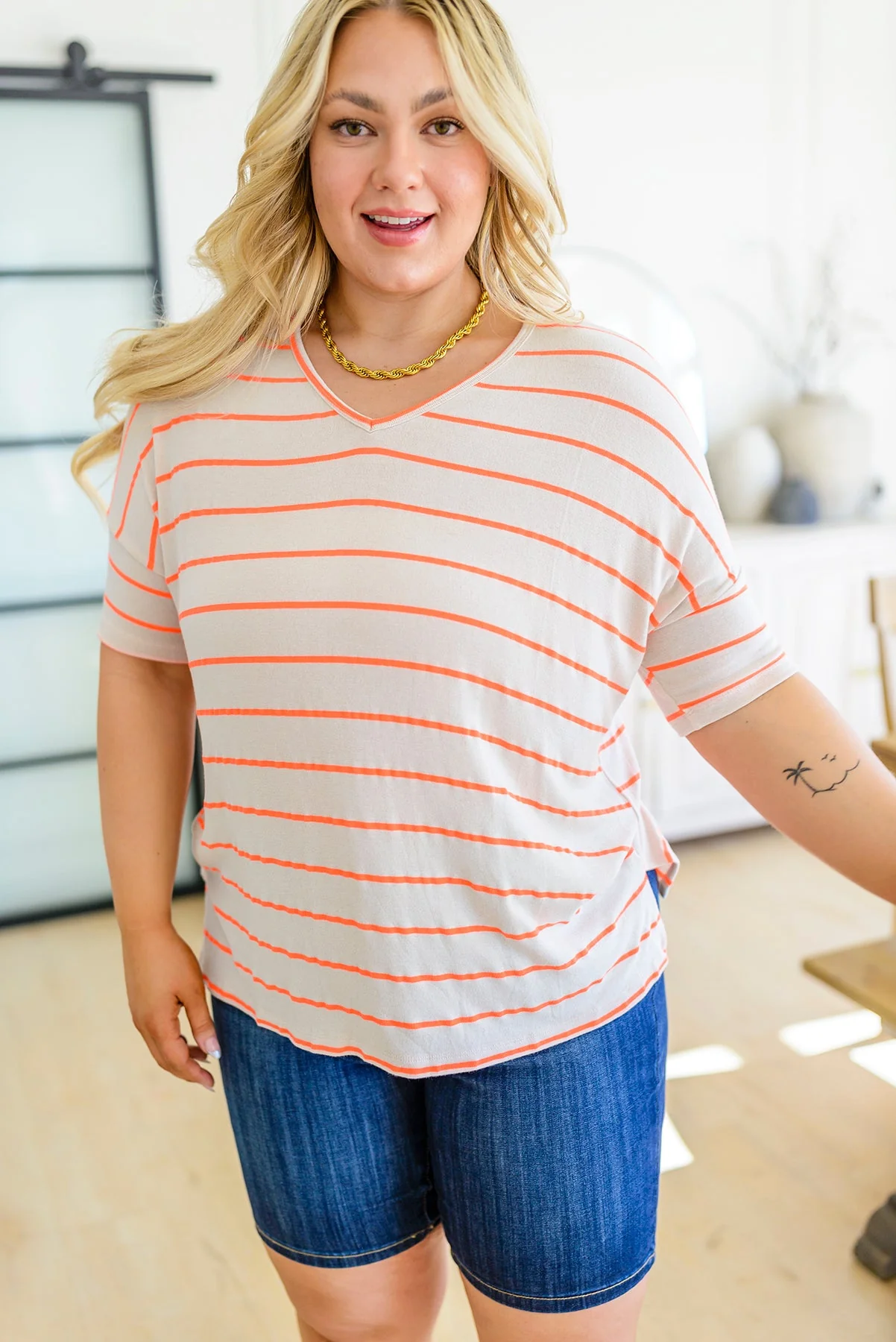Little Pick Me Up Striped Top - Makeswep