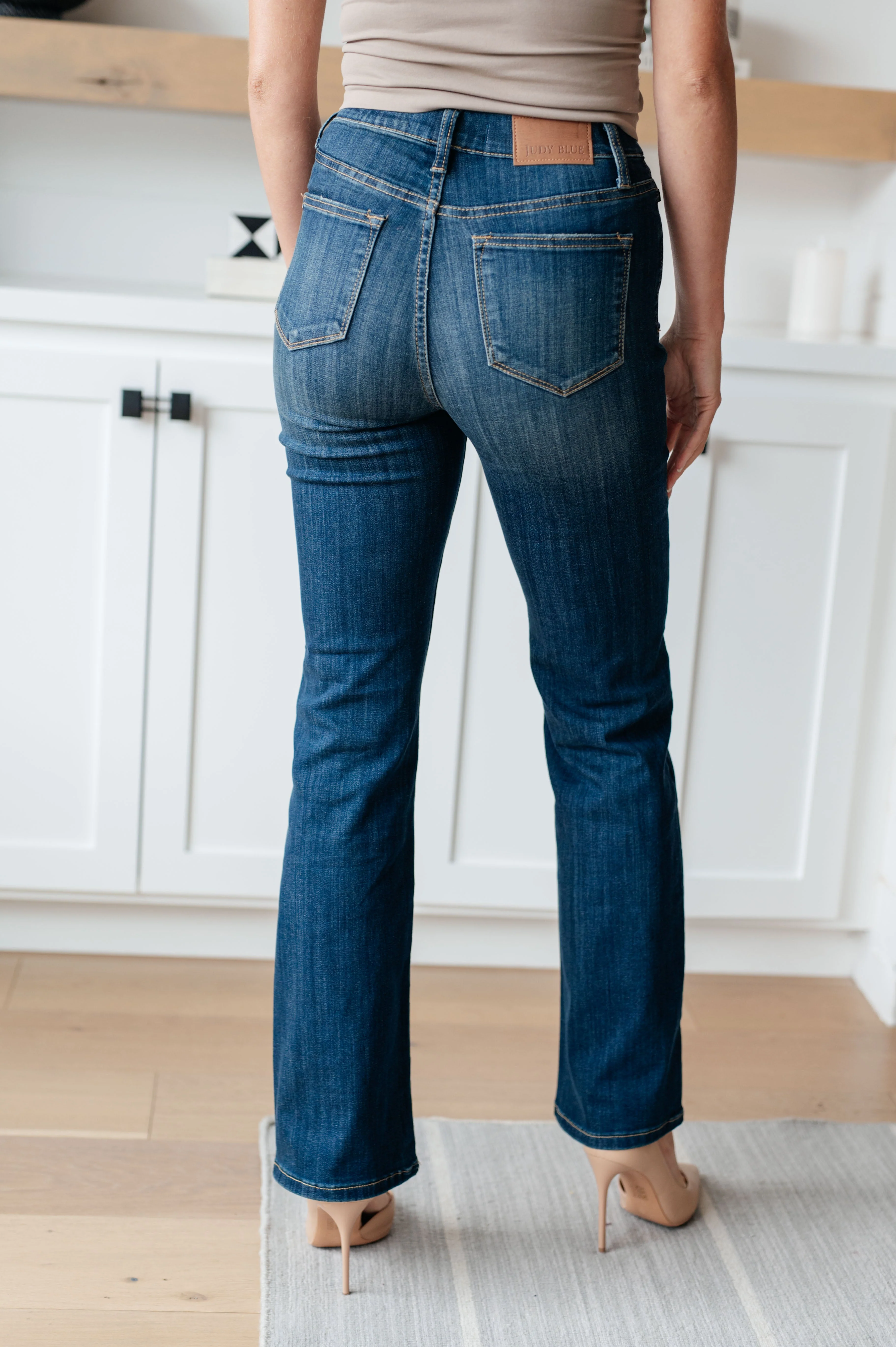 JUDY Blue Ricki High Rise Pull On Slim Bootcut Jeans - Makeswep