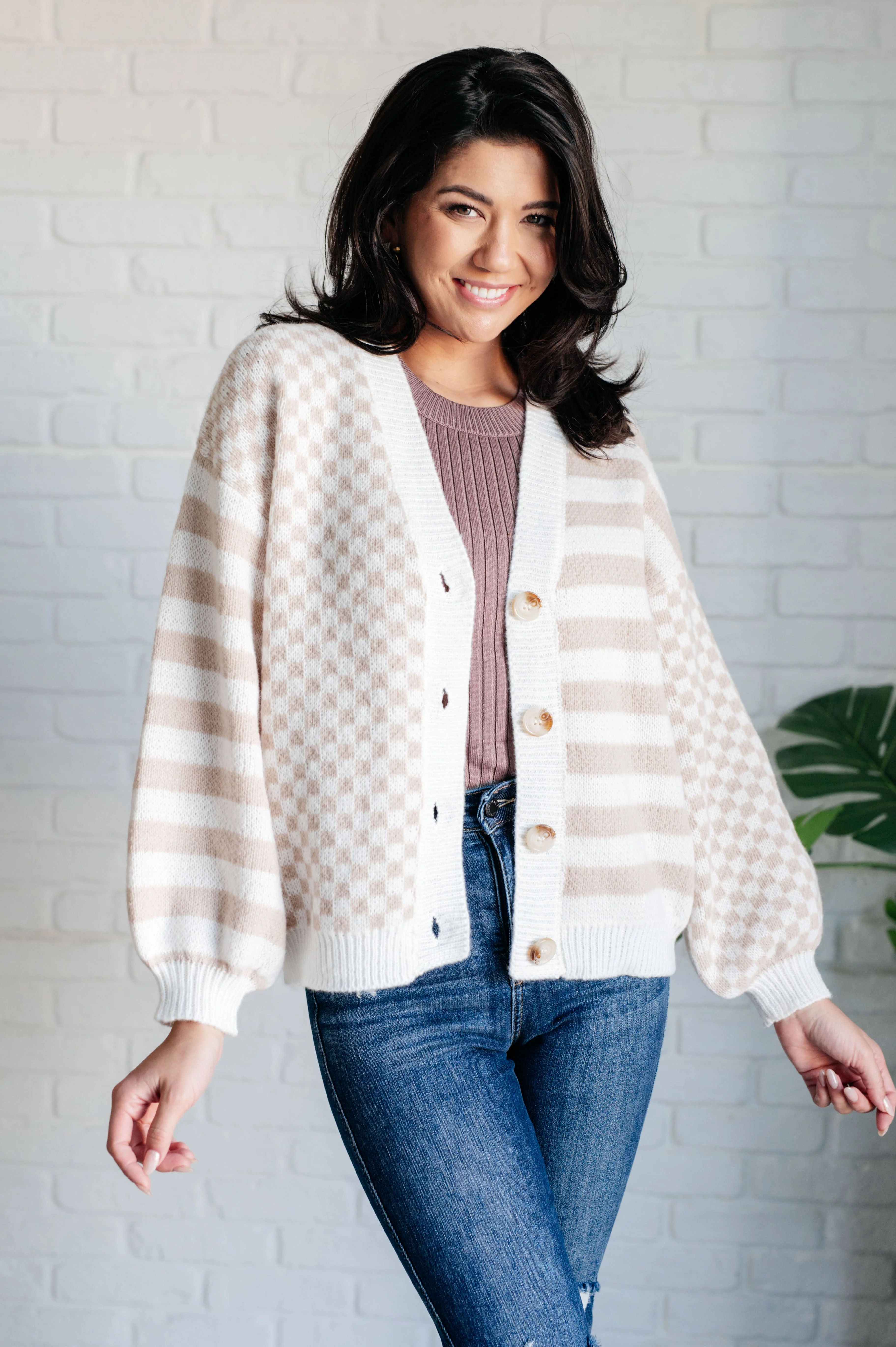 Check That Line Cardigan - Makeswep