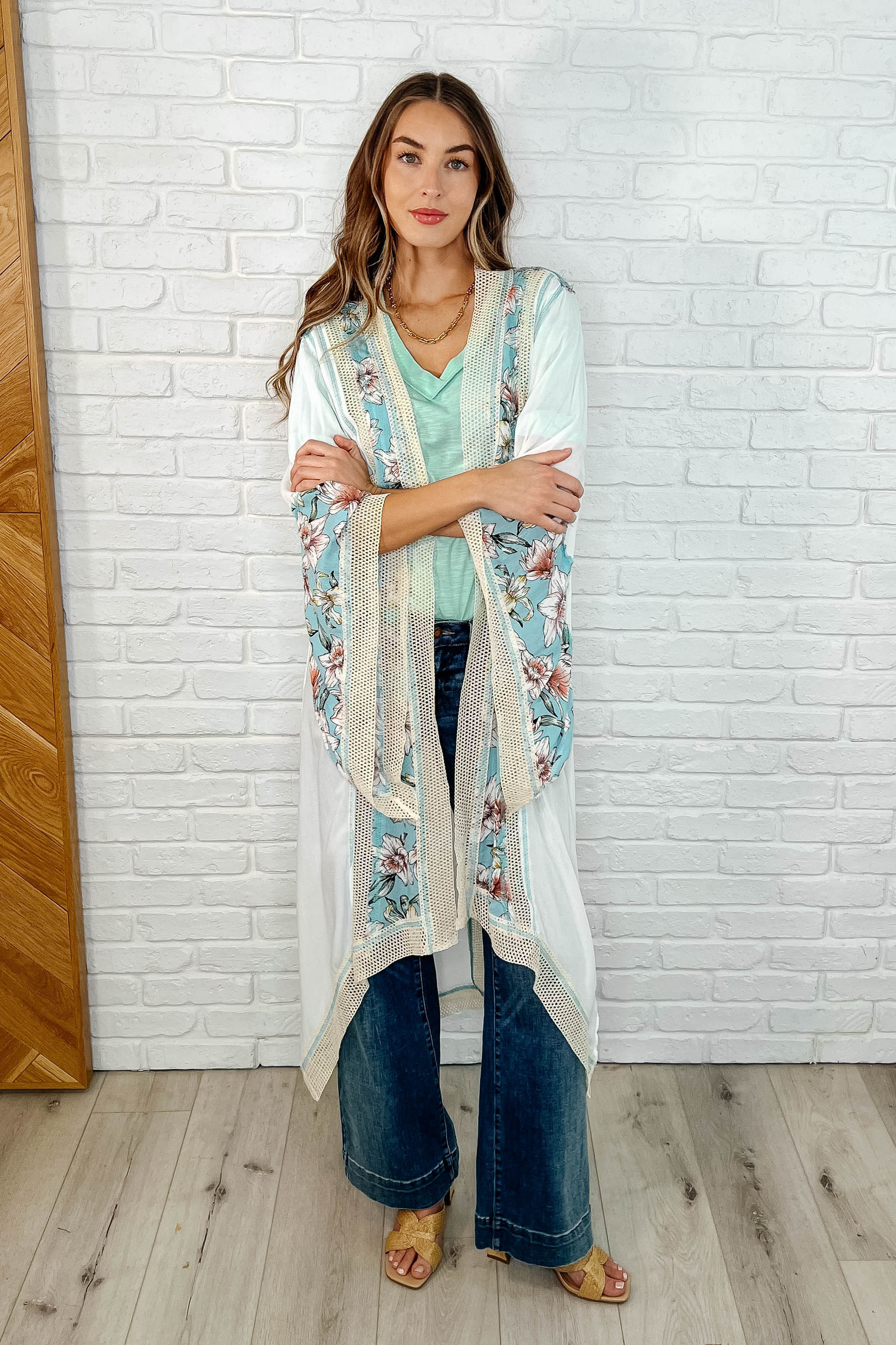 Basic Instinct Drop Shoulder V-Neck Tee in Mint - Makeswep