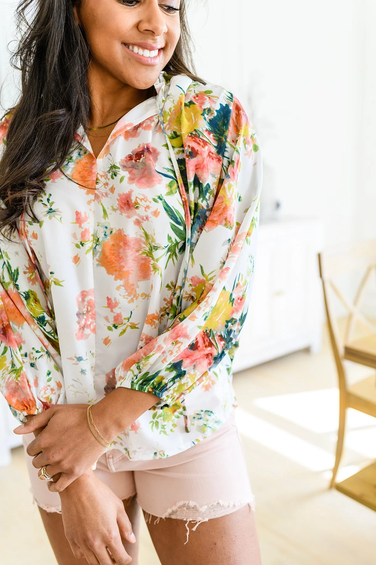 Spring Haiku Floral Blouse - Makeswep