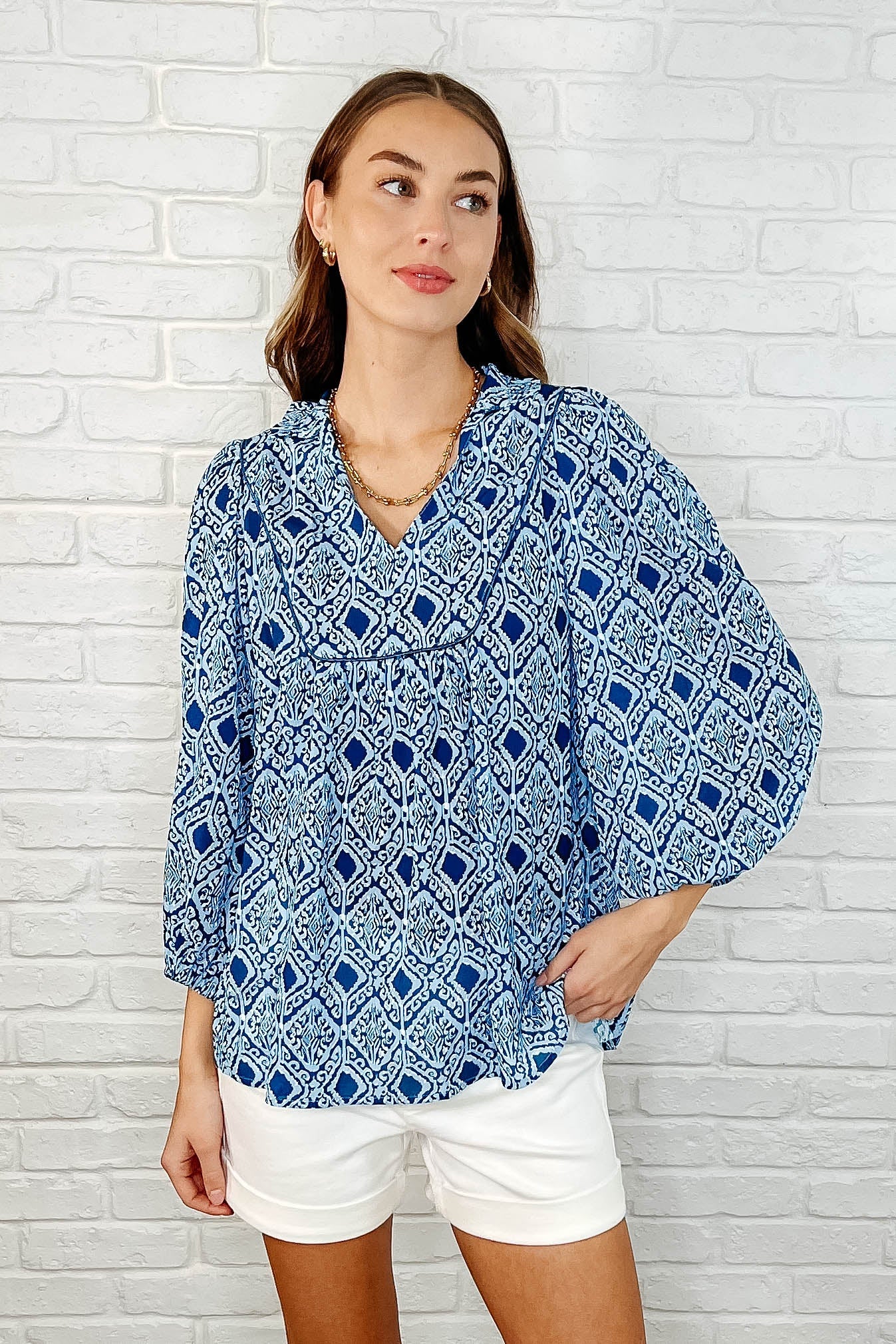 I Gave You My Heart Floral Babydoll Blouse - Makeswep