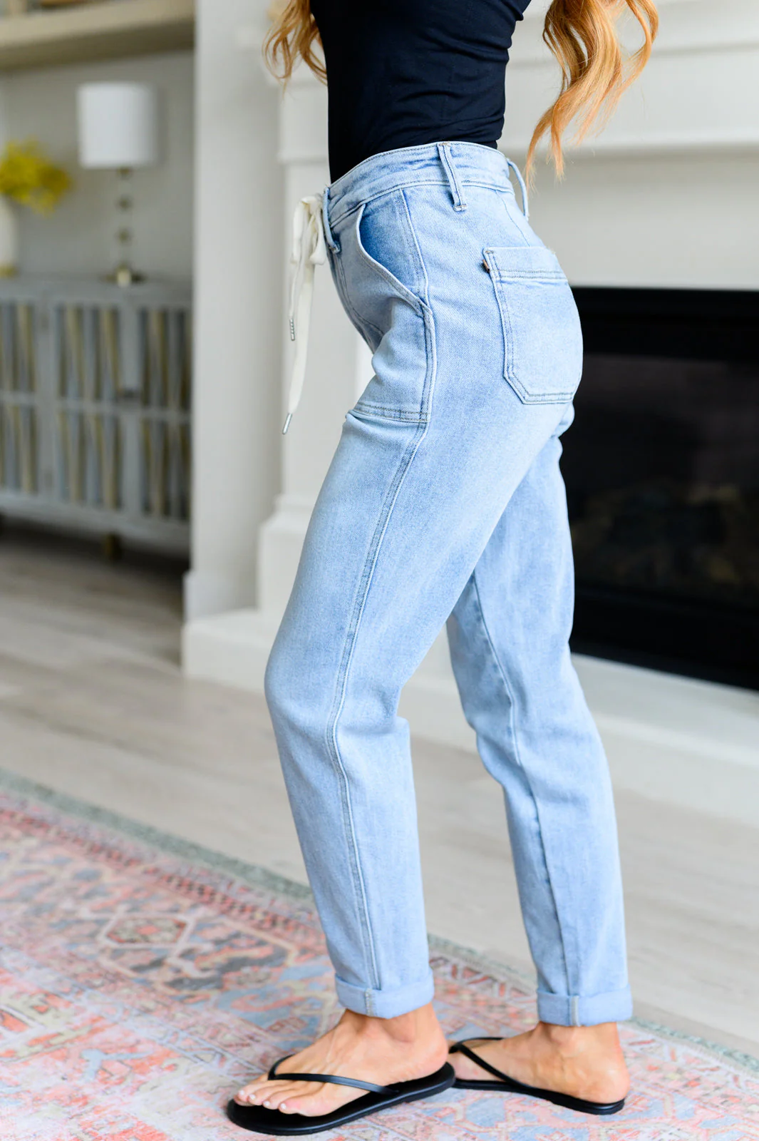 JUDY BLUE Cooper High Rise Vintage Denim Jogger - Makeswep