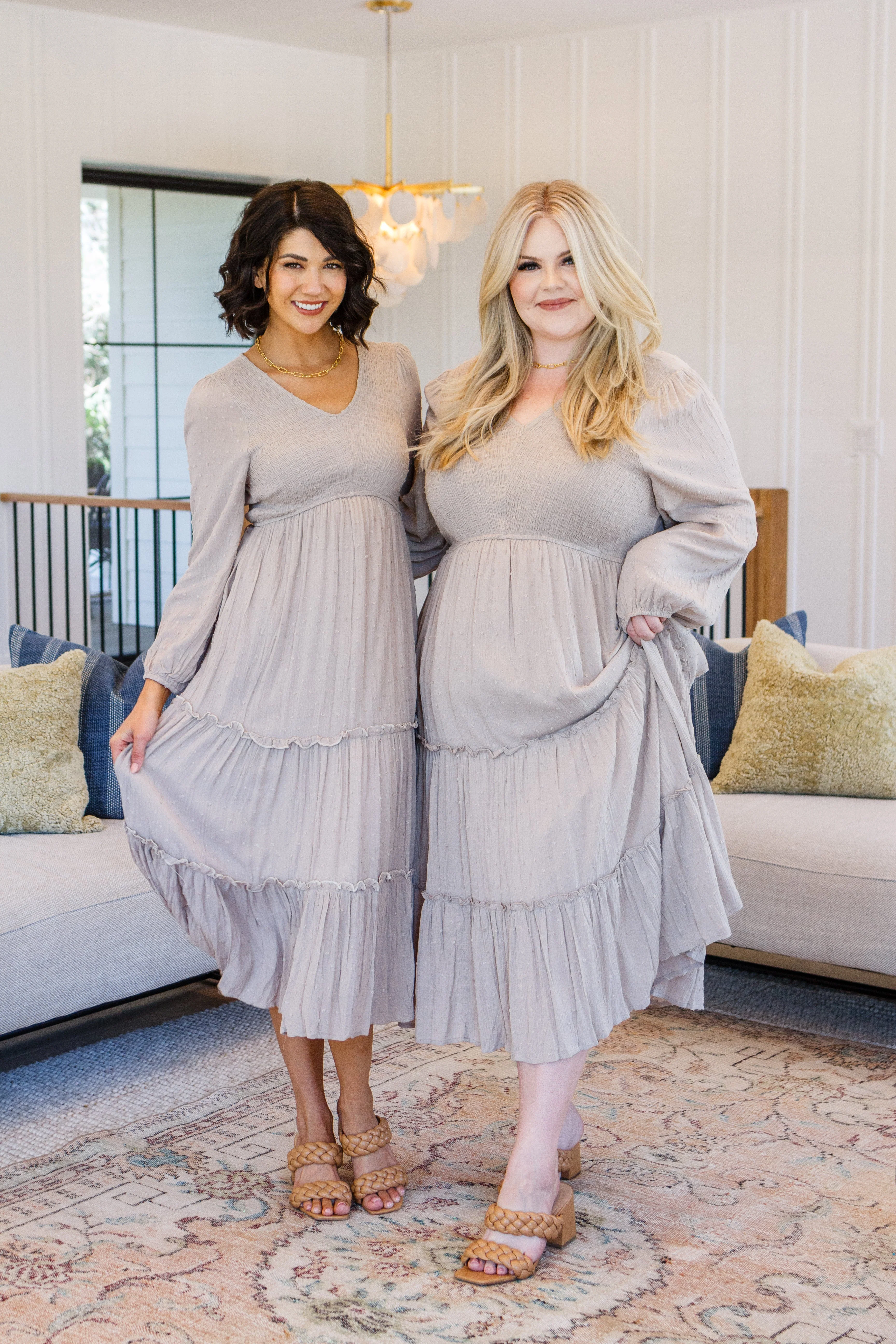 Easy Come, Easy Go Tiered Midi Dress - Makeswep