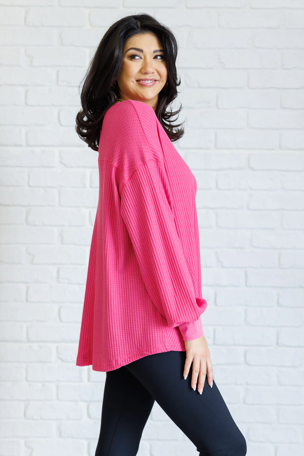 Good Things Are Coming V-Neck Top in Pink - Makeswep