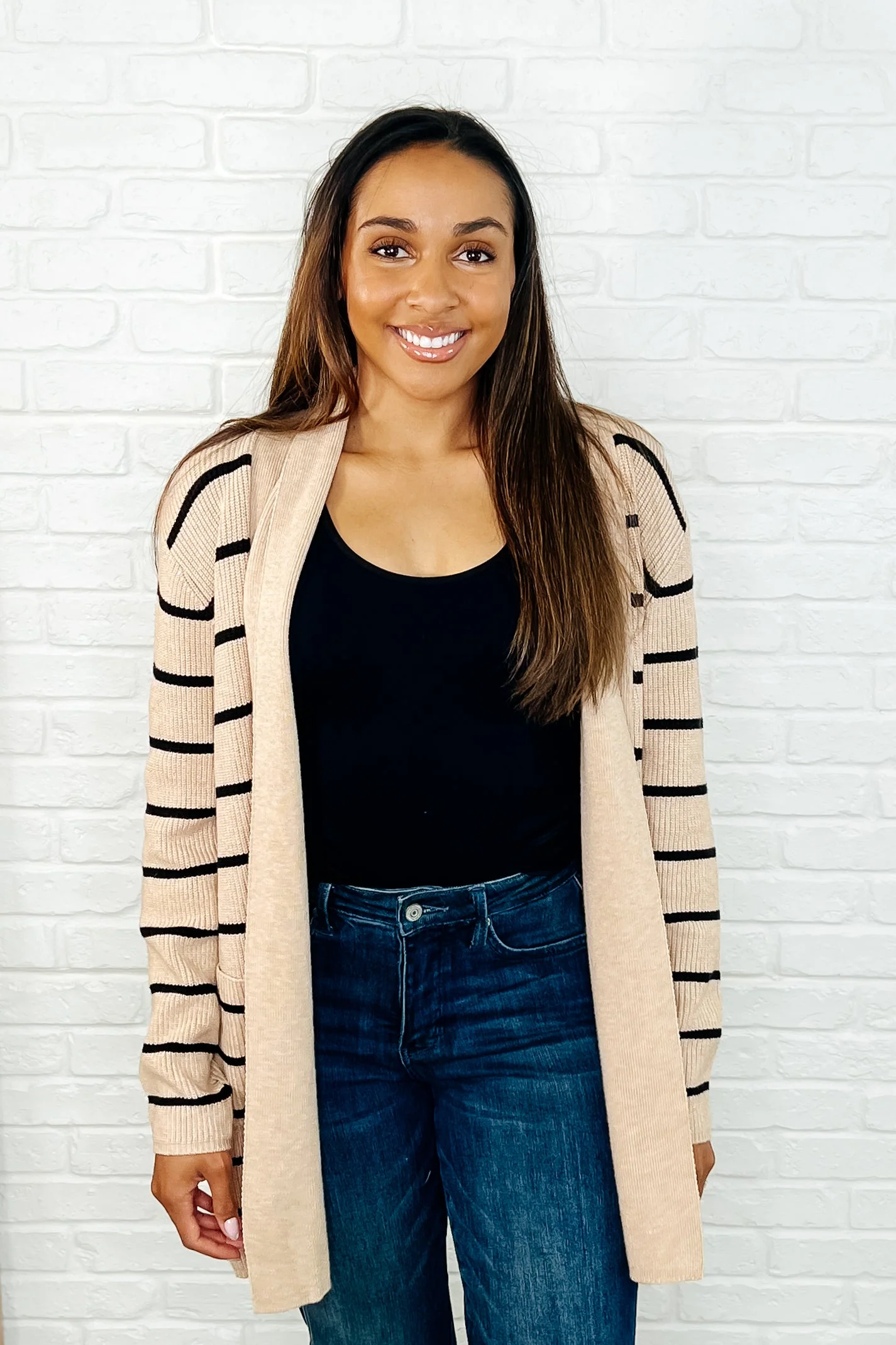 Under Wraps Striped Cardigan - Makeswep