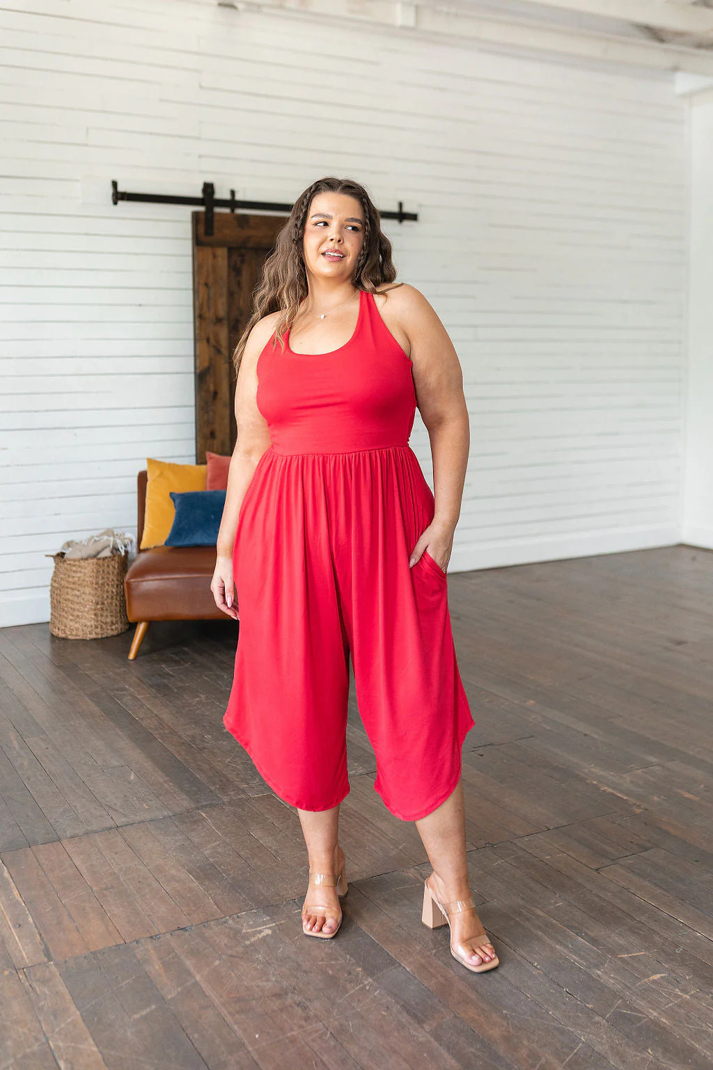 Good Idea Jumpsuit in Red - Makeswep
