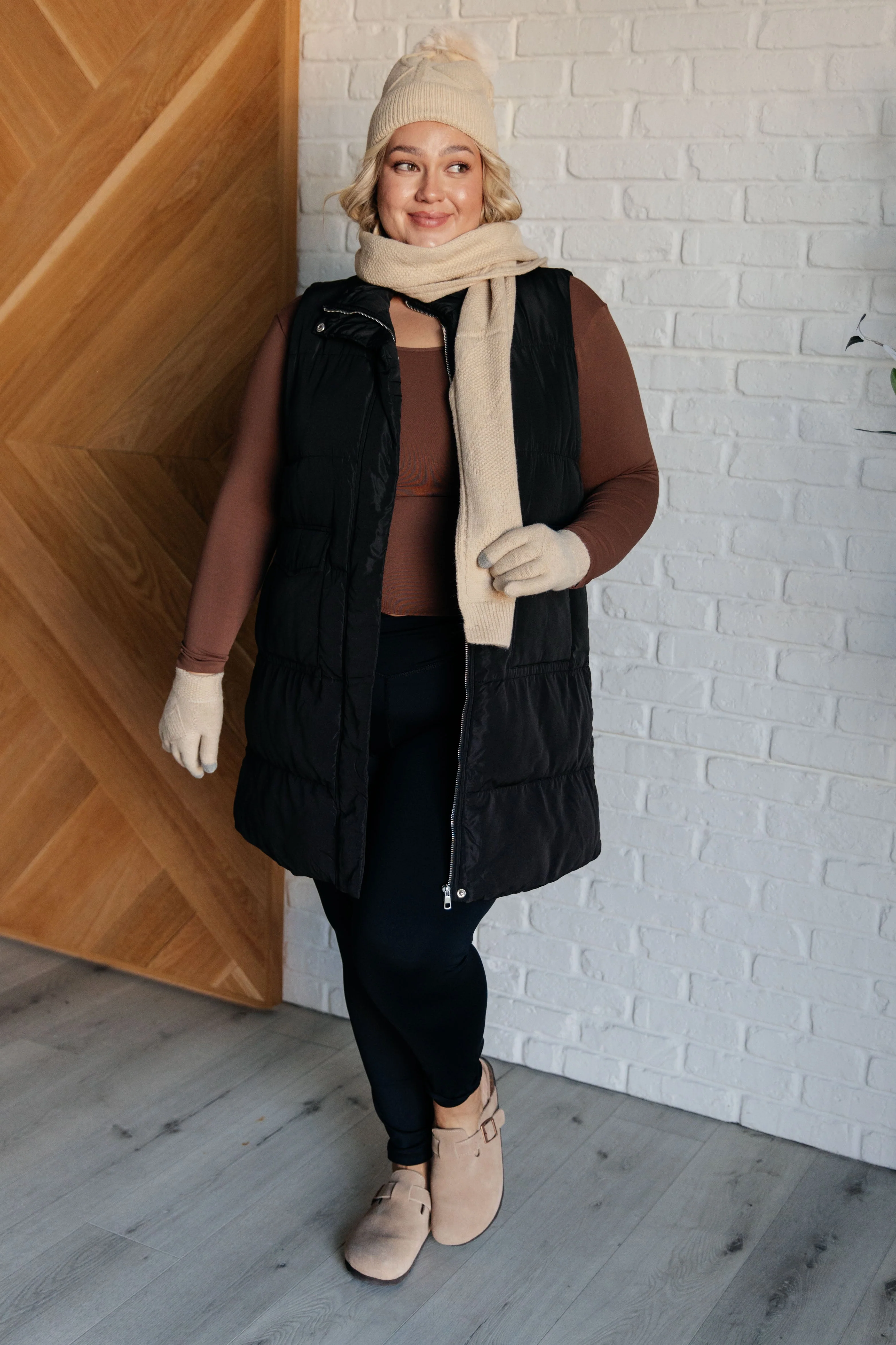 Cold and Calculated Longline Puffer Vest - Makeswep