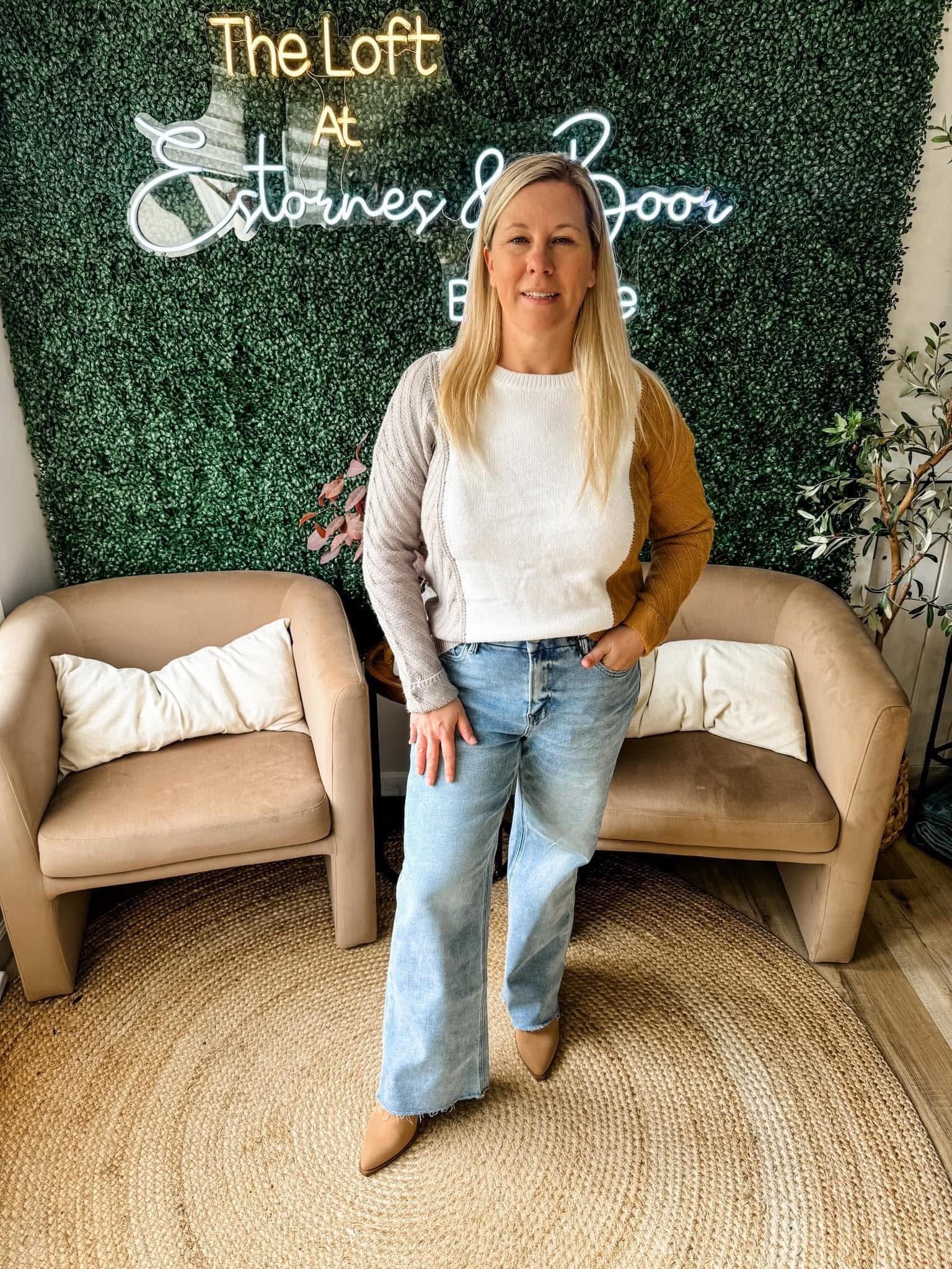 This, That, and the Other Color Block Sweater - Makeswep