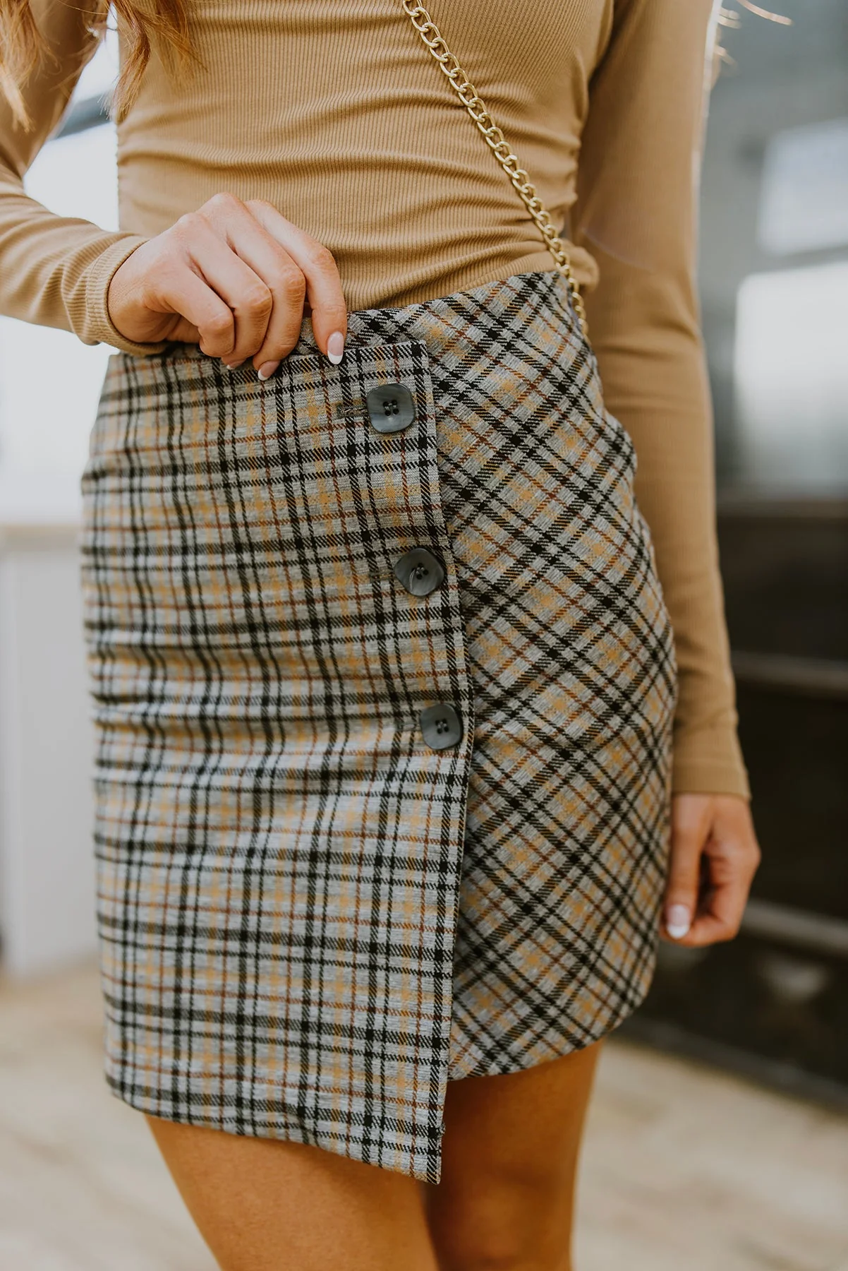 Late To Class Plaid Mini Skort - Makeswep
