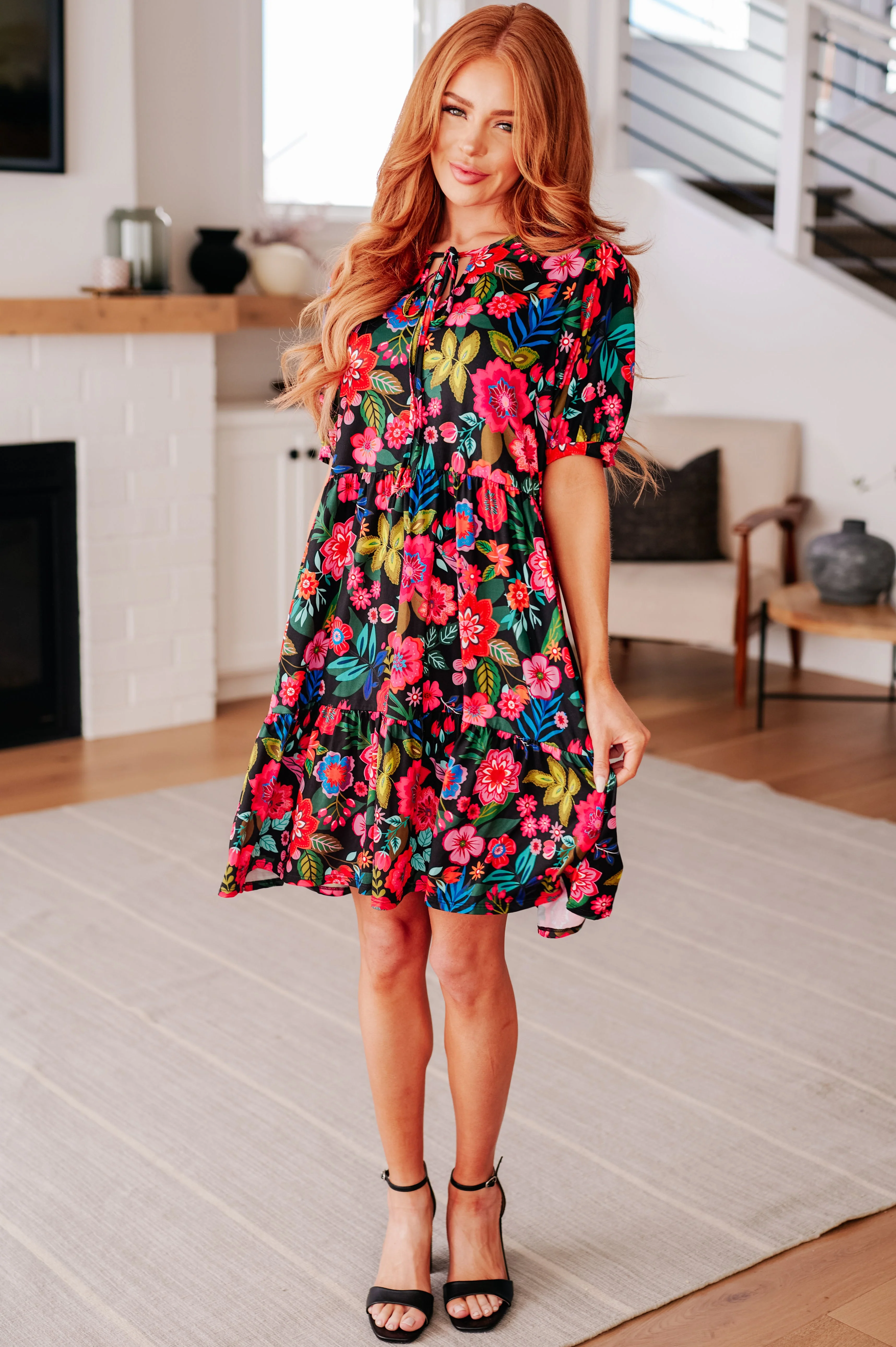 Be Someone Floral Dress - Makeswep