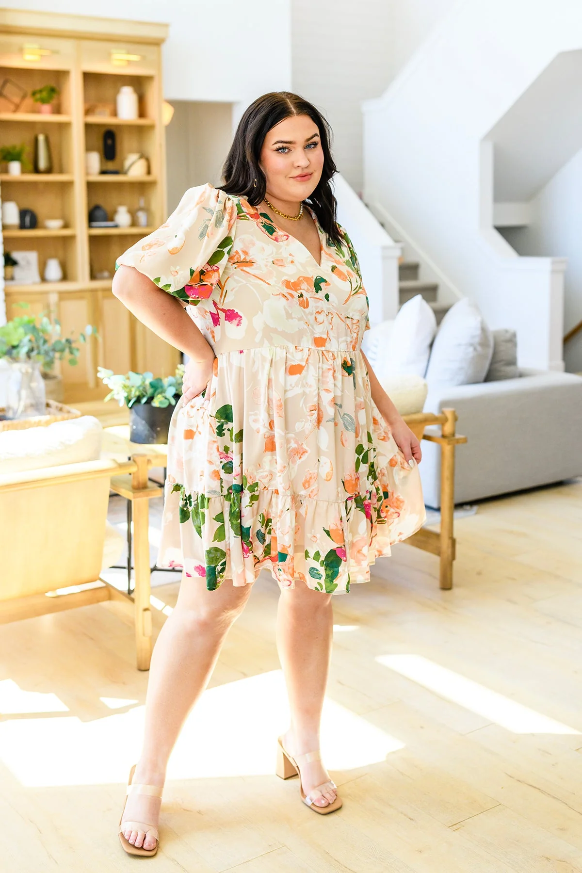Delightful Surprise Floral Dress - Makeswep