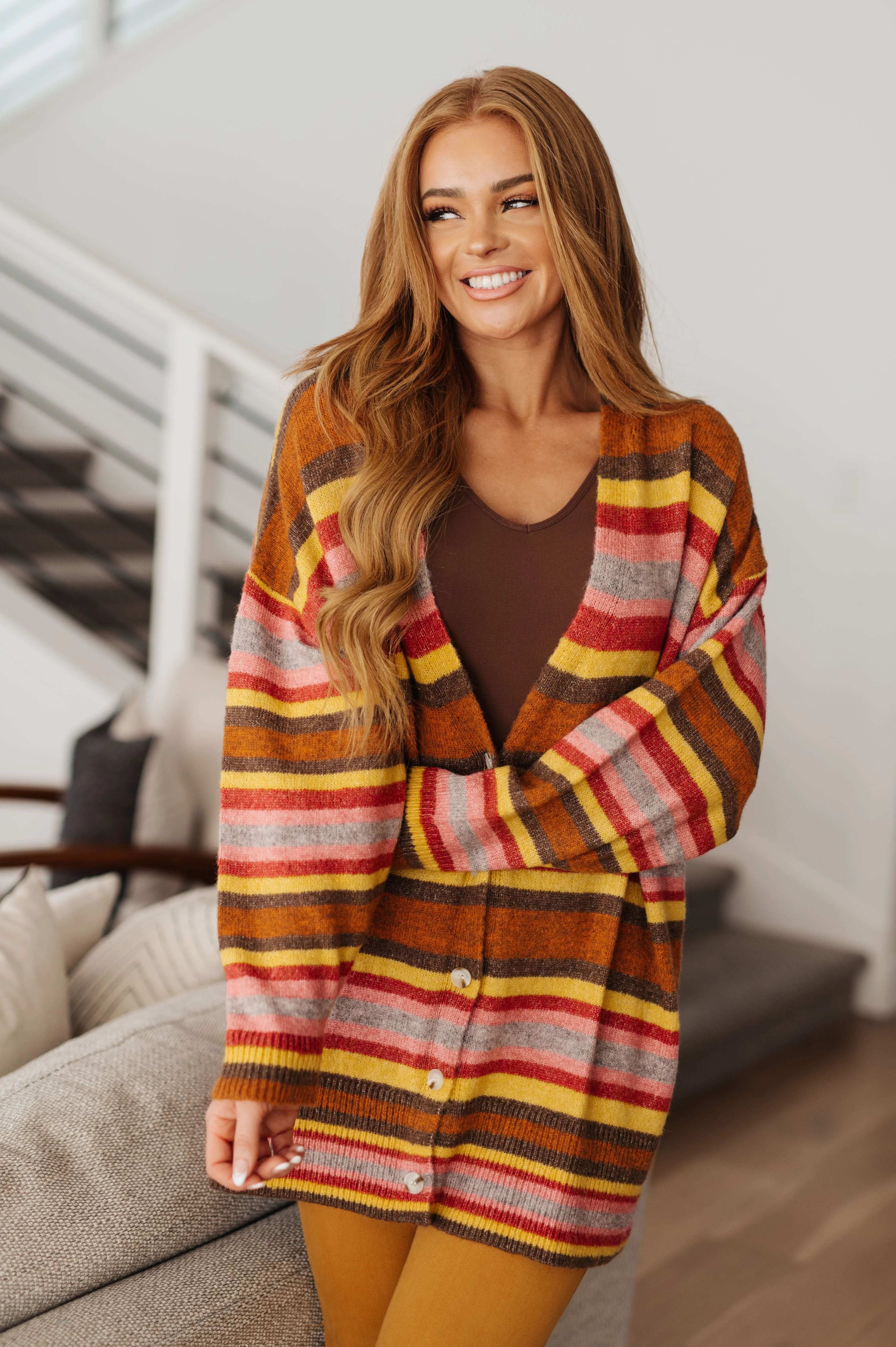 Henny Penny Striped Cardigan - Makeswep