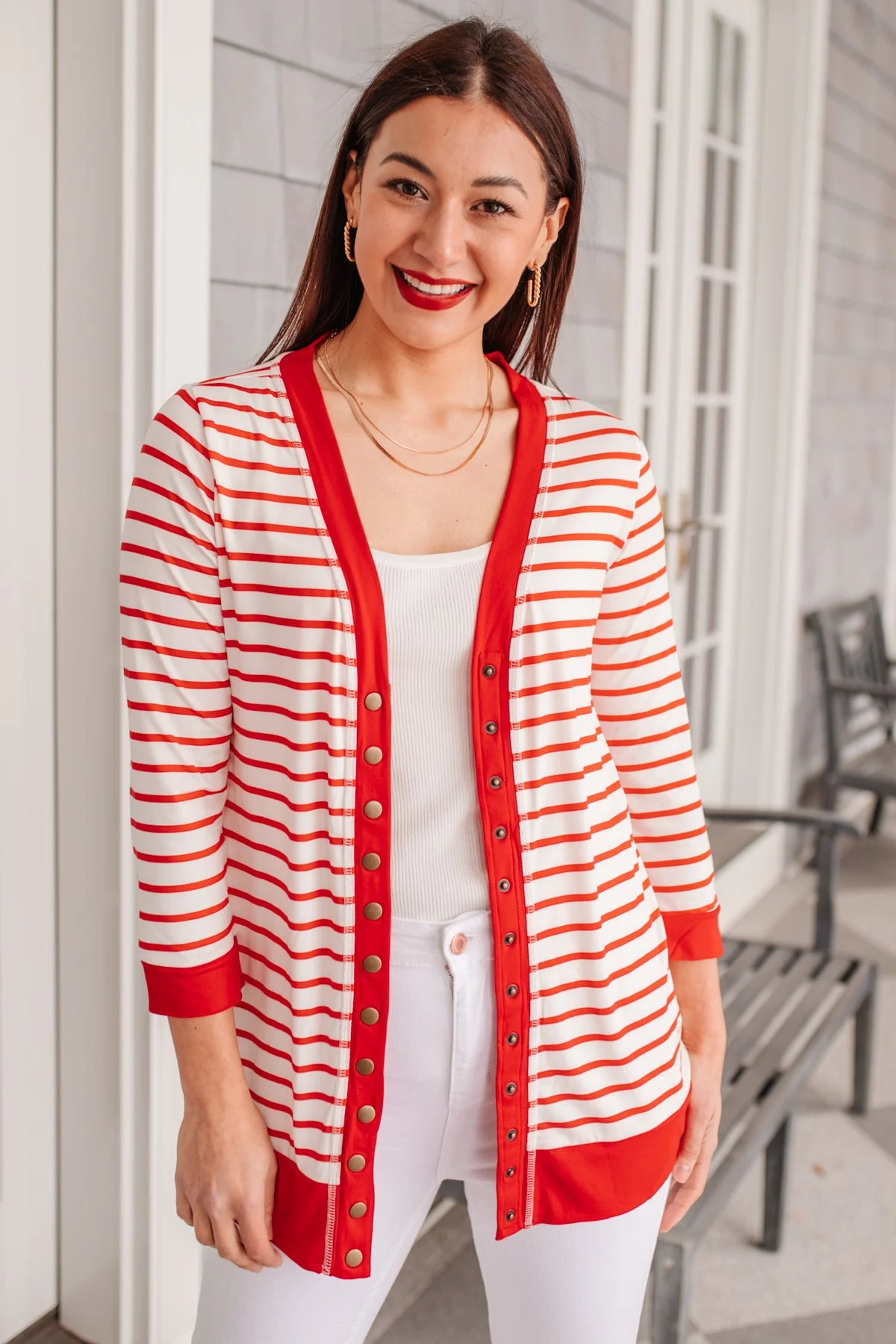 Have You Heard Cardigan in Red - Makeswep