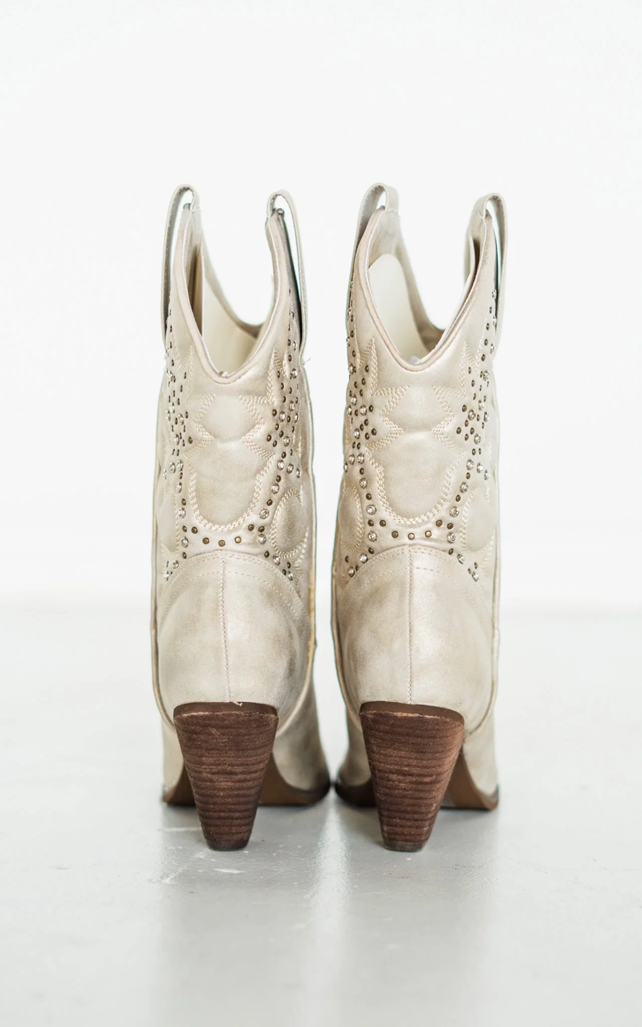 Houston Western Boots in Champagne - Makeswep