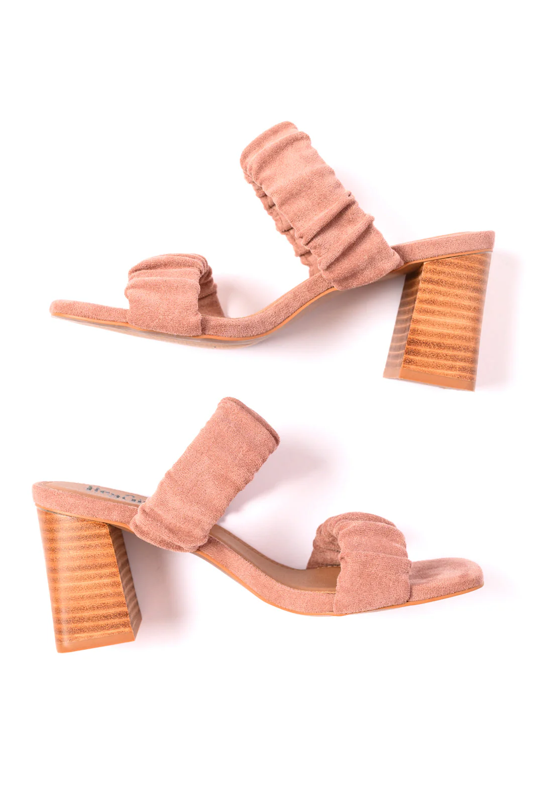 CORKYS Tropic Like it's Hot Heels in Blush Suede - Makeswep