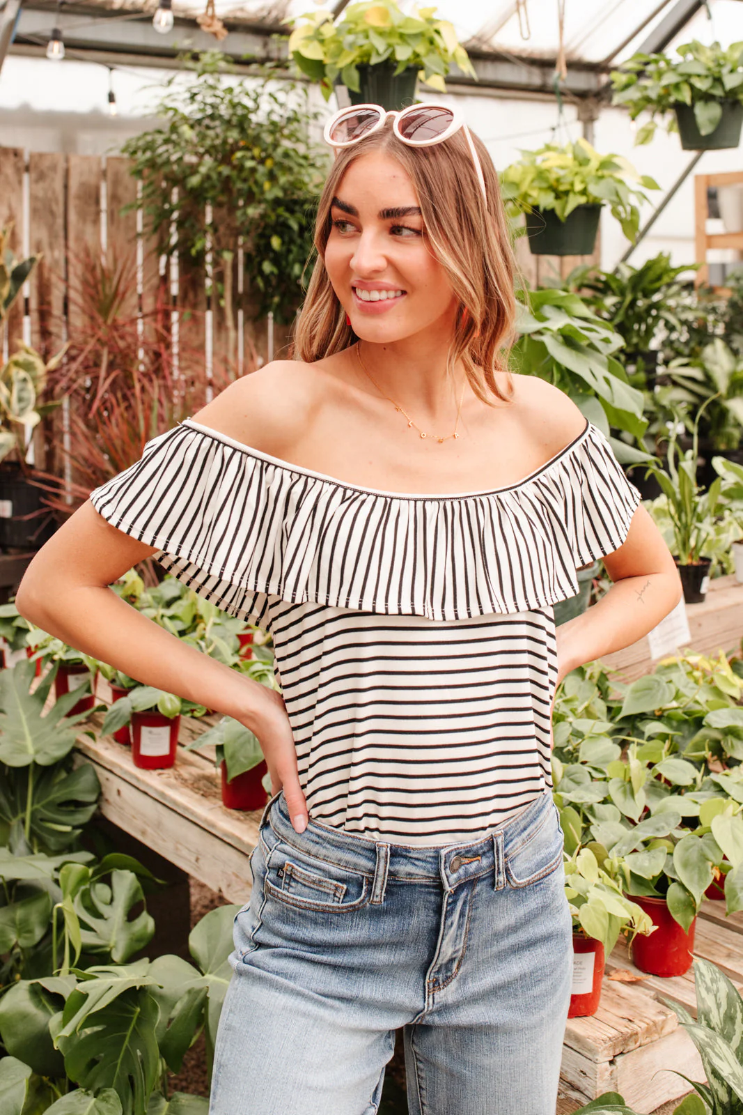 Extra Time Striped Top - Makeswep