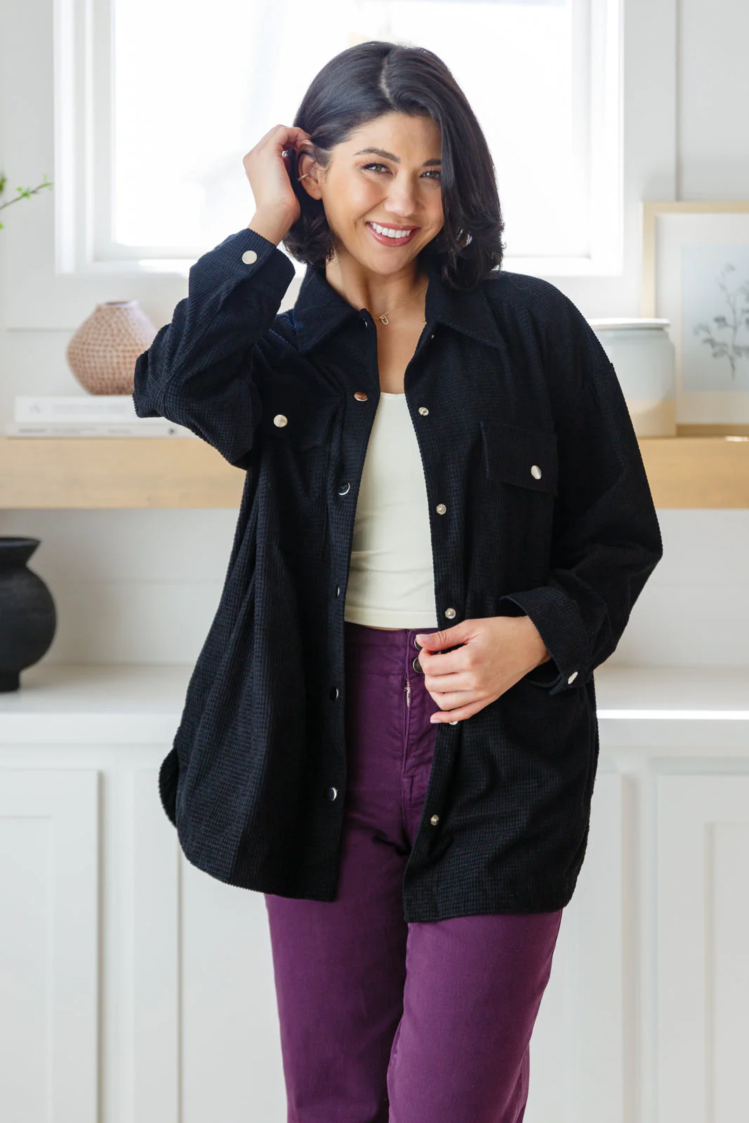 Come Rain or Shine Button Down Top - Makeswep