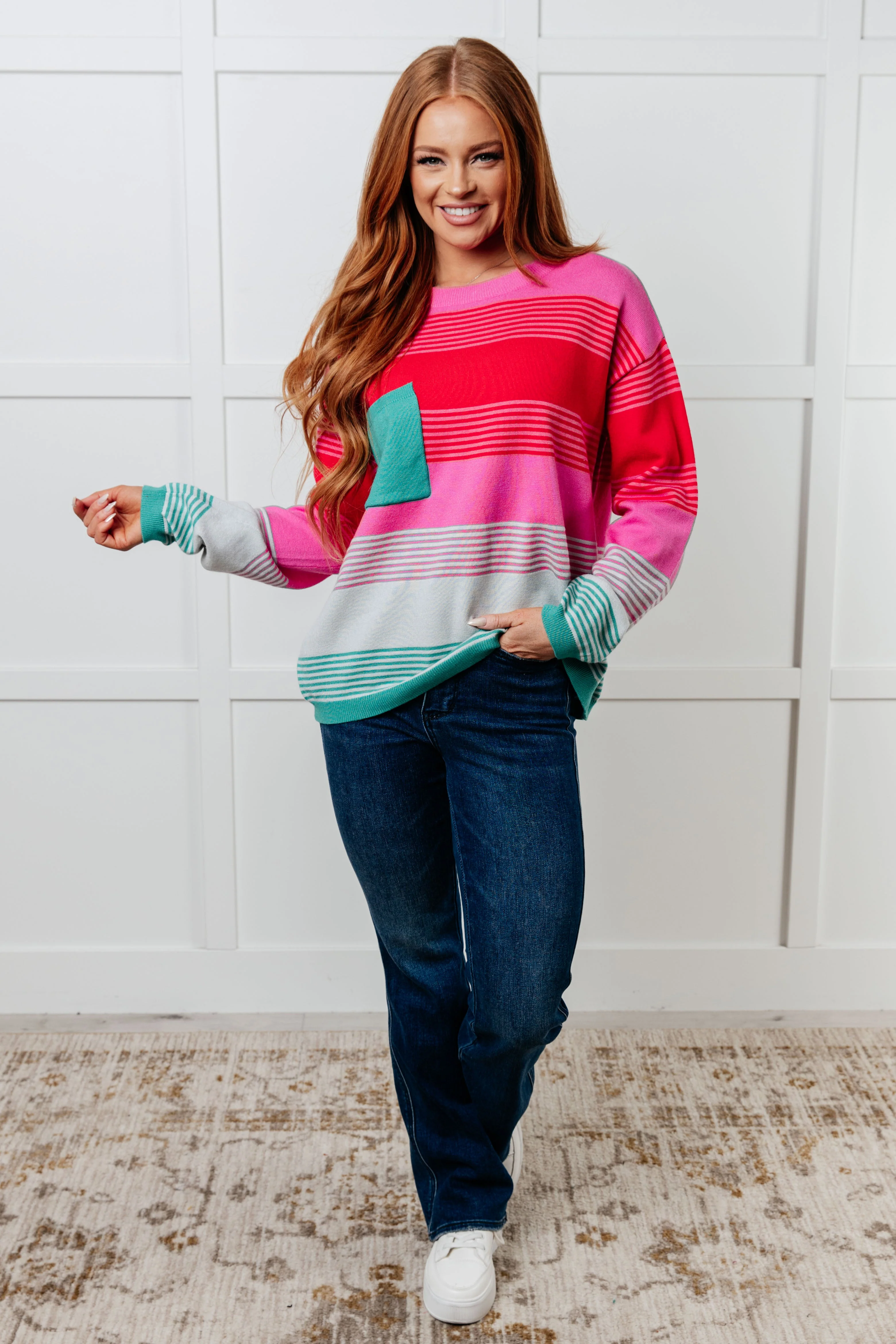 Gradual Feelings Striped Sweater - Makeswep