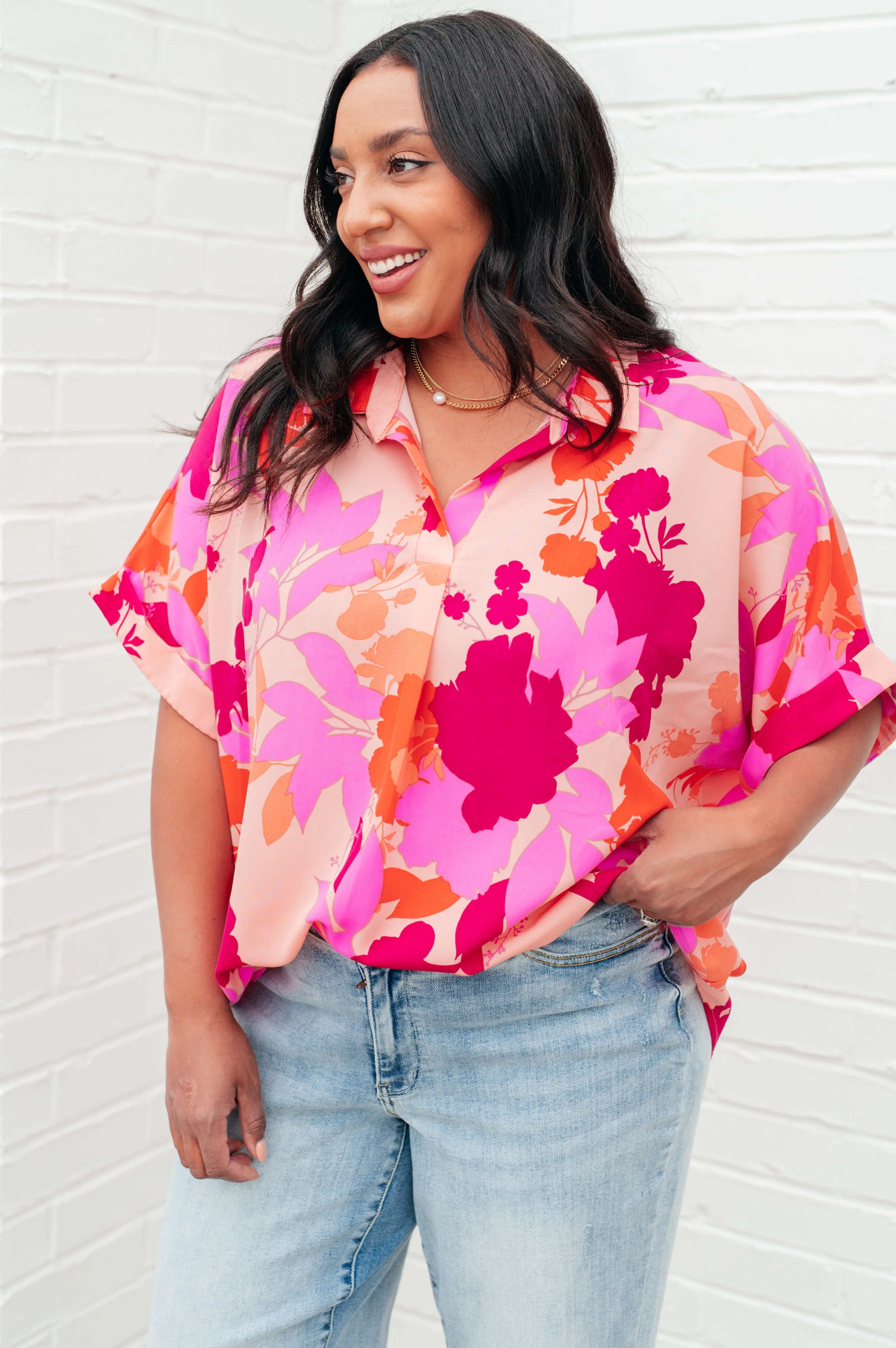 Hazy Cosmic Jive Relaxed Blouse - Makeswep
