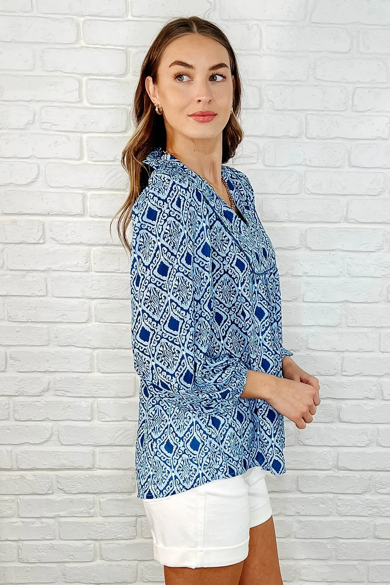 I Gave You My Heart Floral Babydoll Blouse - Makeswep