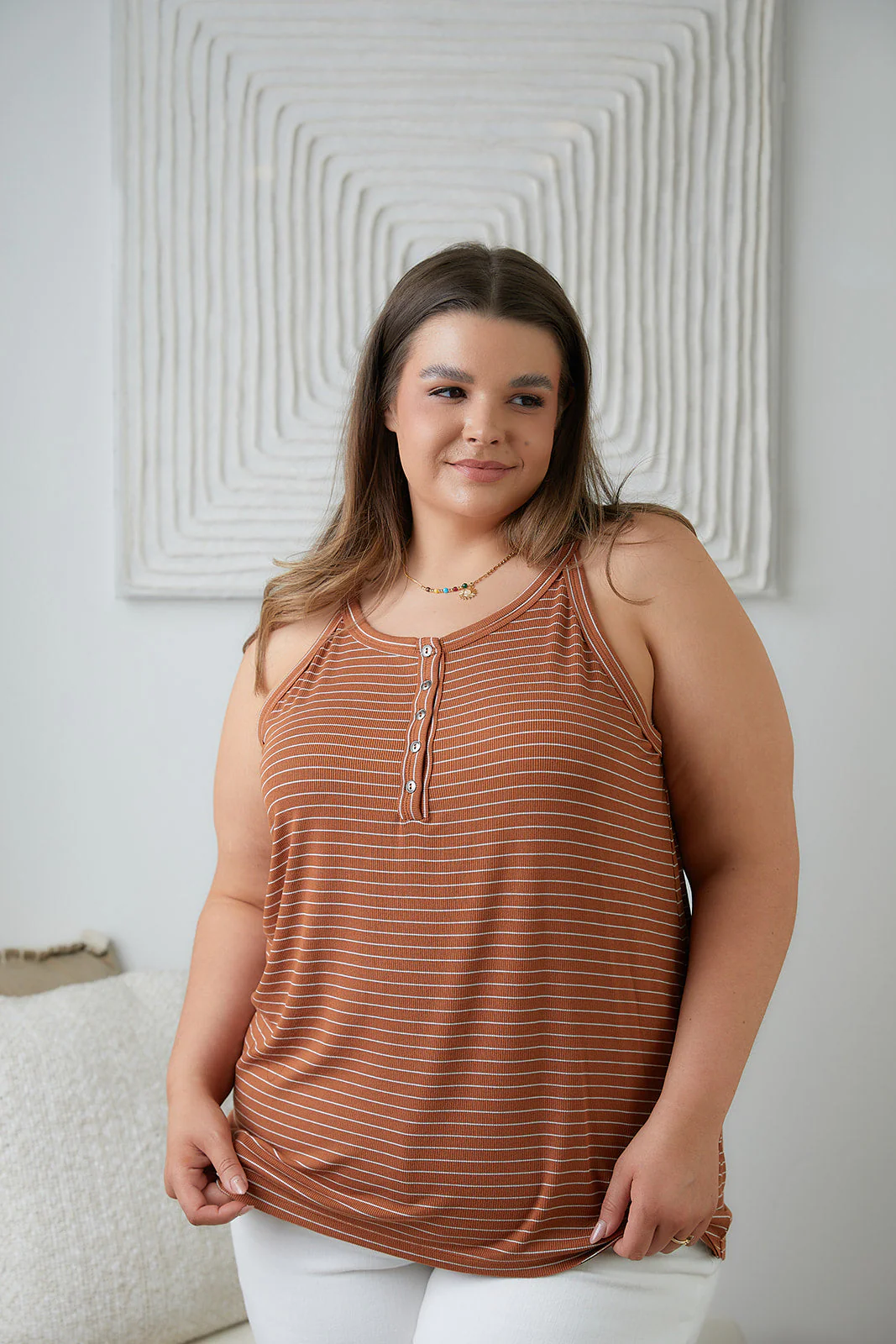 Tip Me Off Striped Tank - Makeswep
