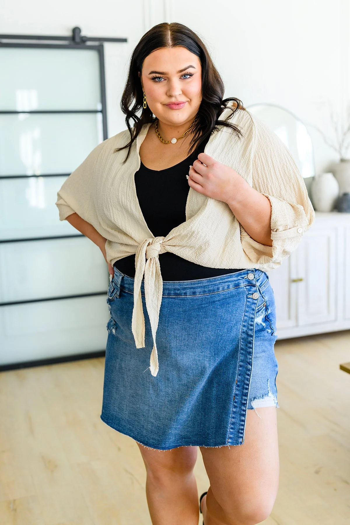 Castaway Tie Front Shirt - Makeswep