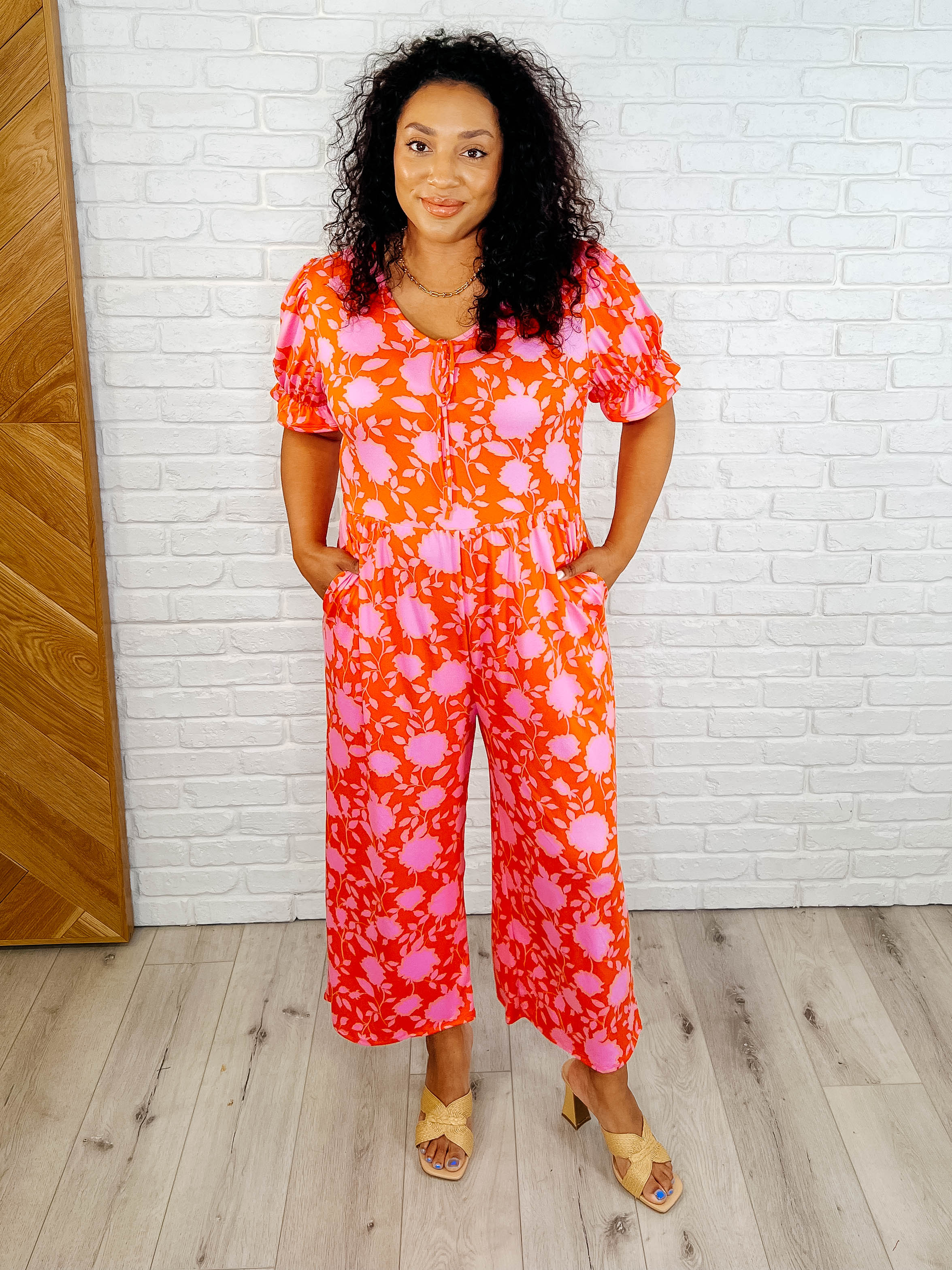 She's got Mojo Puff Sleeve Jumpsuit - Makeswep