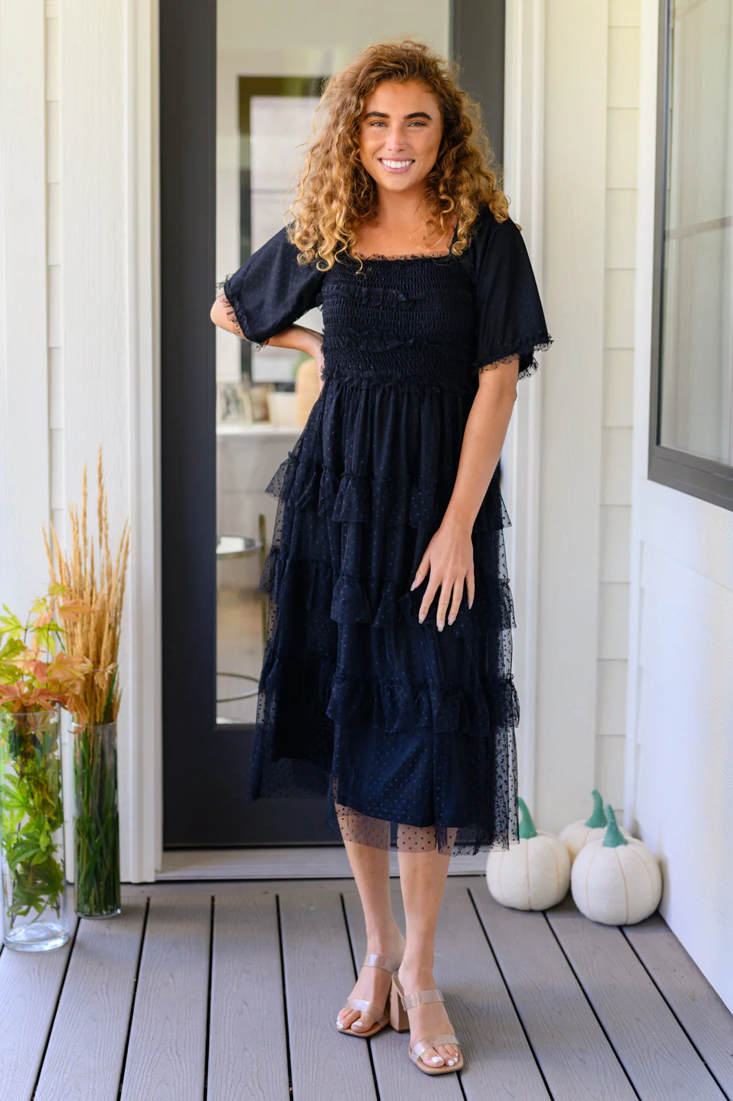 Midnight Waltz Midi Dress - Makeswep